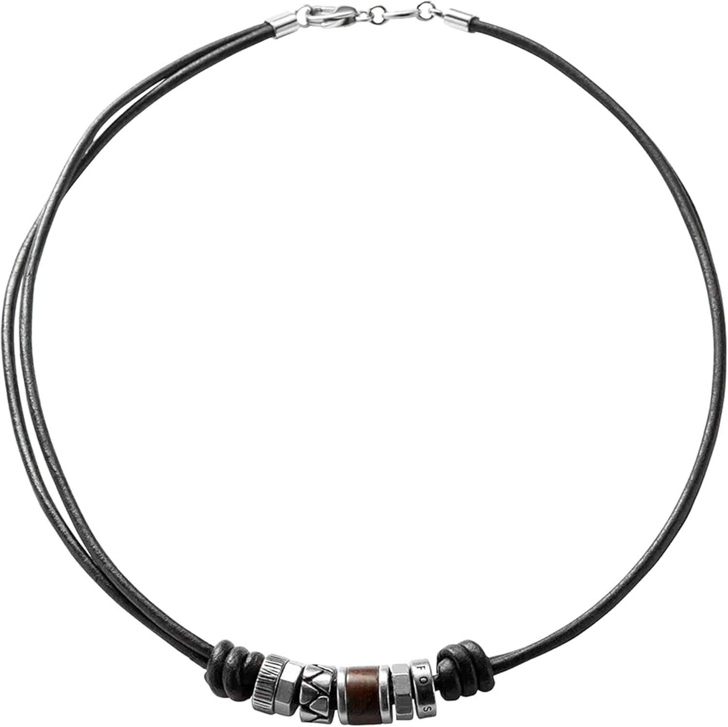 Detalle de Fossil Herren Kette Edelstahl 45 cm inkl. 5 cm Verlängerung JF84068040