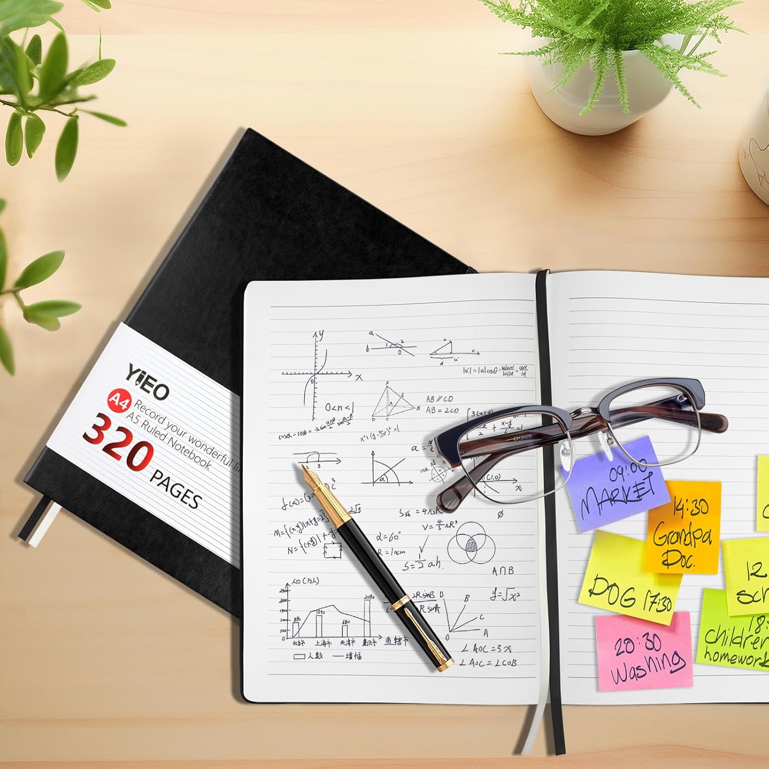 Thumbnail 4 de A4 thick lined notebook 320 pages