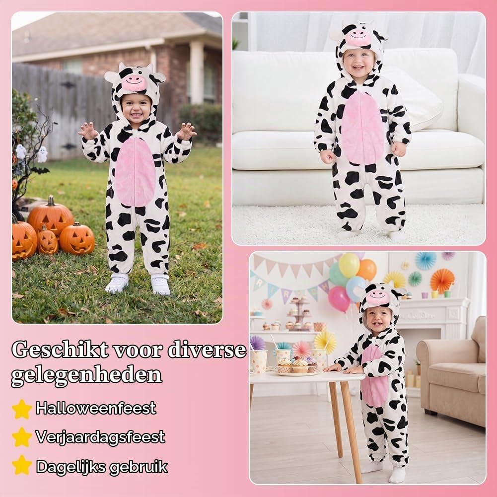 Detalle 2 de Alaoo 5083710 babyromper met dinosauruscapuchon voor winter en verkleden