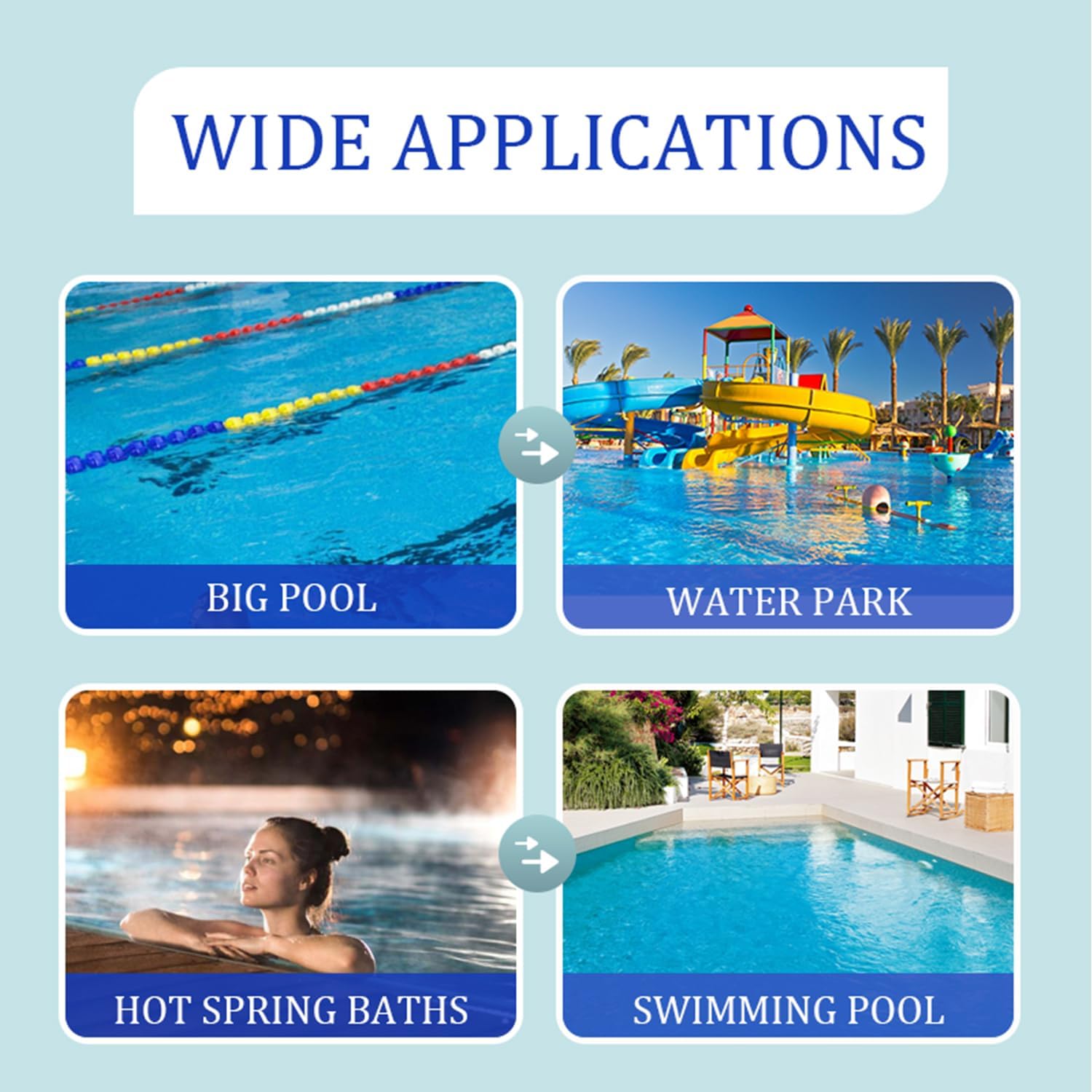 Detalle 2 de SINPY Chlorine Tablets for Hot Tubs & Pools (100g) with 5-inch Floating Dispenser