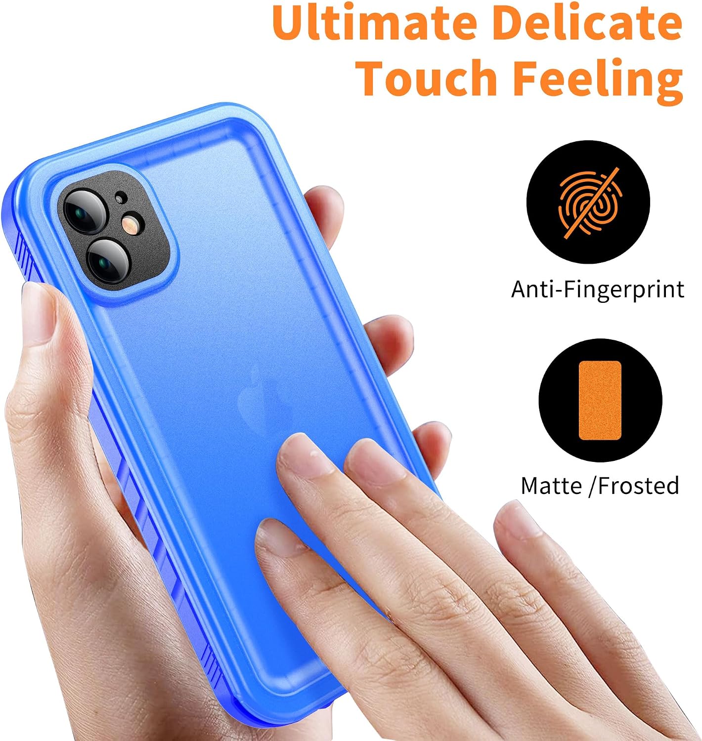 Detalle de Cozycase Cover TOP Antiurto IP68 per iPhone 11 – Protetta e Leggera, Blu