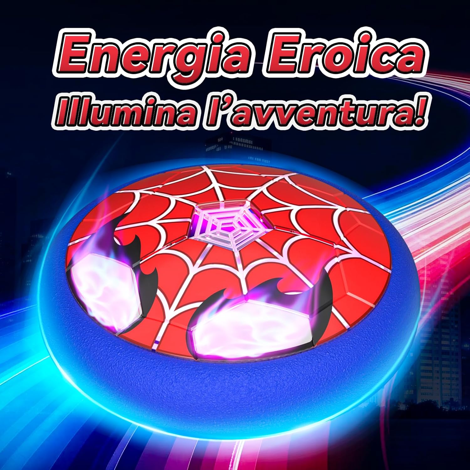 Thumbnail 1 de Pallone da calcio con occhi e web luminosi per bambini (3–12 anni) – giocattolo da interno ed esterno