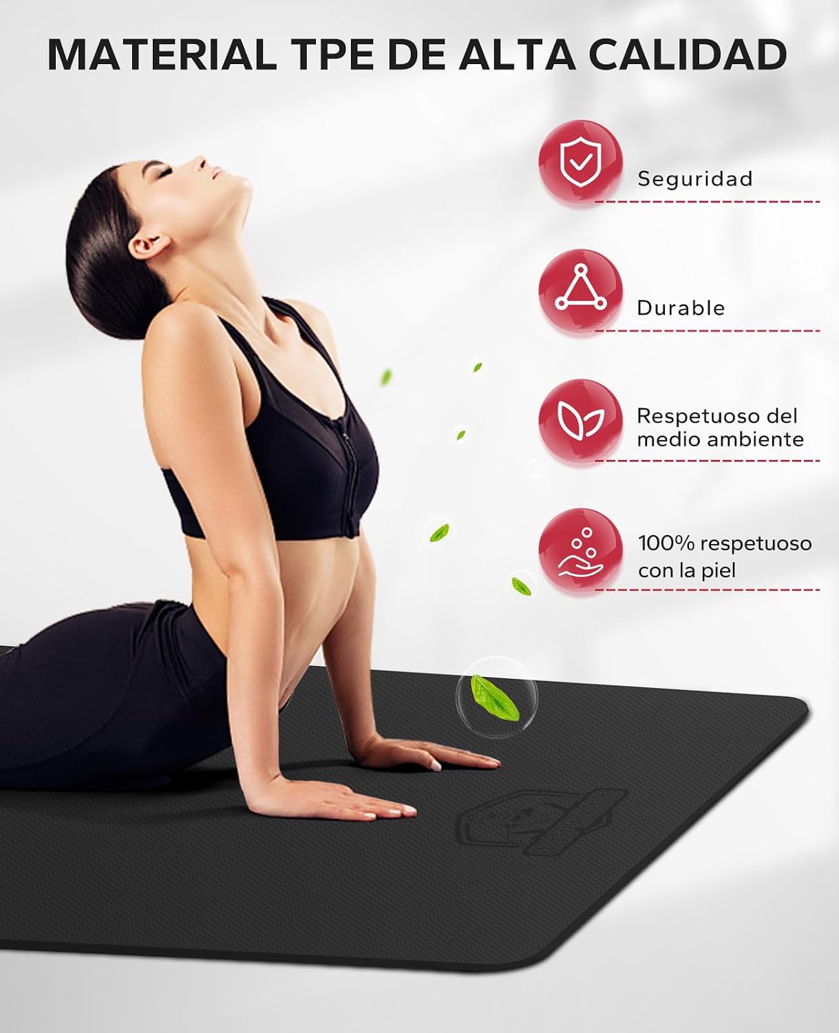 Thumbnail 4 de HAPBEAR Esterilla Yoga Grande 198×137 cm 6mm