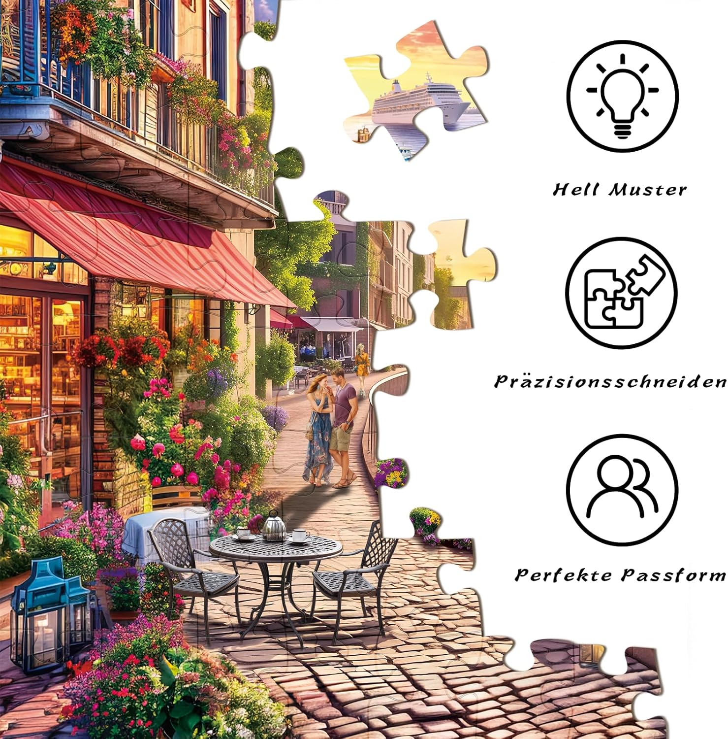 Thumbnail 5 de HUADADA Puzzle 1000 Teile 70×50 cm 🧩