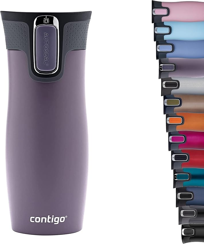 Detalle de Contigo West Loop Autoseal Vaso térmico morado 1 unidad