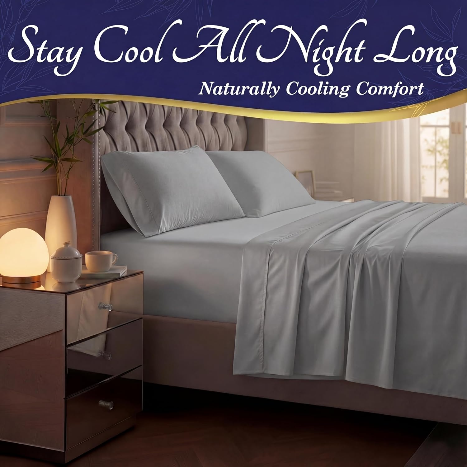 Thumbnail 2 de DECOLURE Bamboo Twin Sheet Set