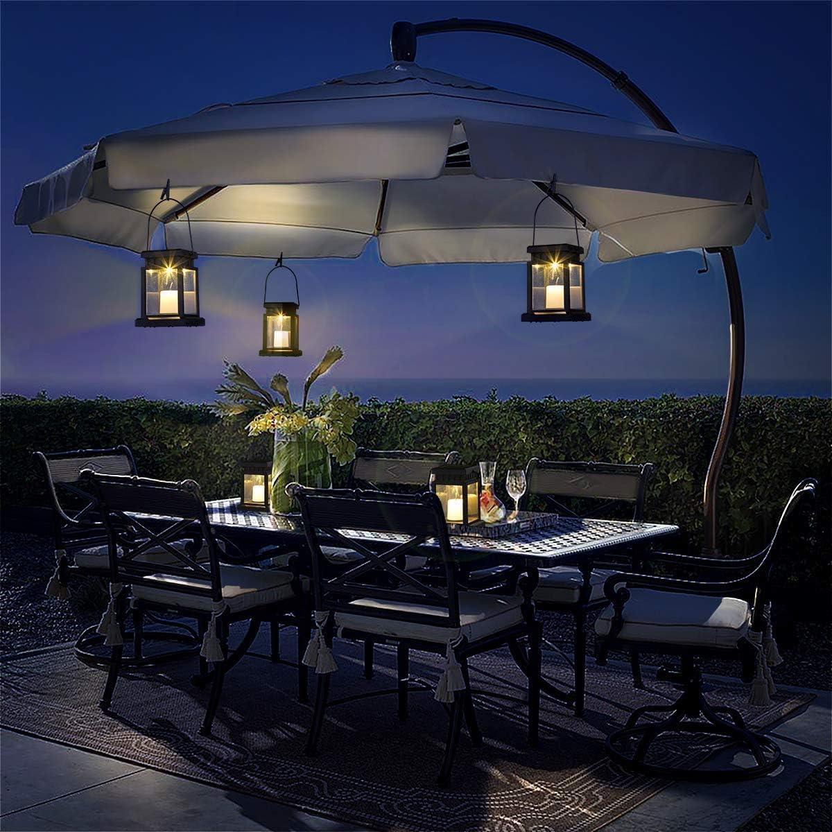 Thumbnail 2 de GIGALUMI Solar Hanging Lantern 8 Pack