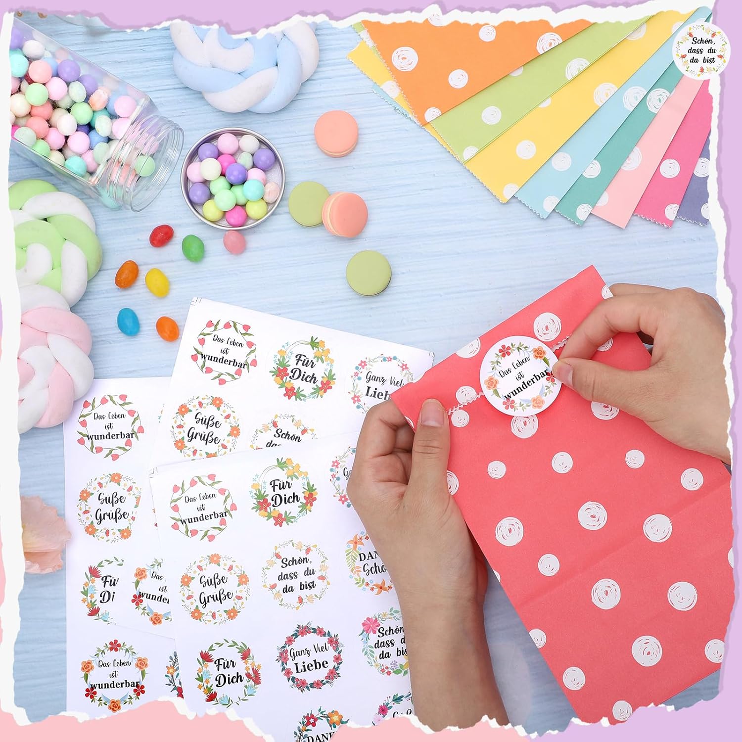 Thumbnail 3 de woric 50 Papiertüten 22x12x7 cm 🎁