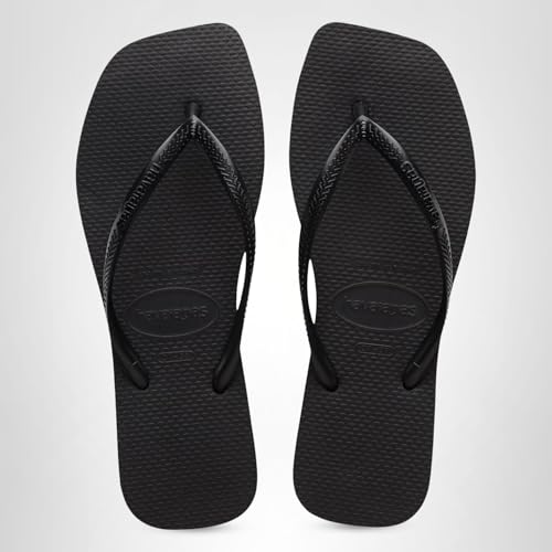 Thumbnail 5 de Havaianas Women's Slim Square Solid Flip Flops, Black (7-8 Medium US) by Havaianas