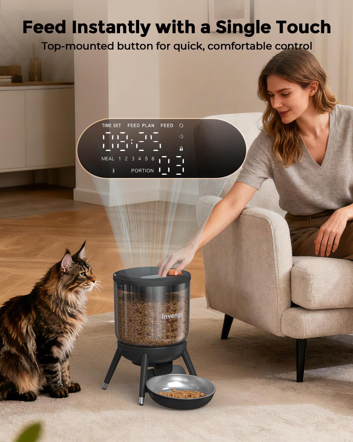 Thumbnail 1 de Invengo Comedero automático 3 L para gatos