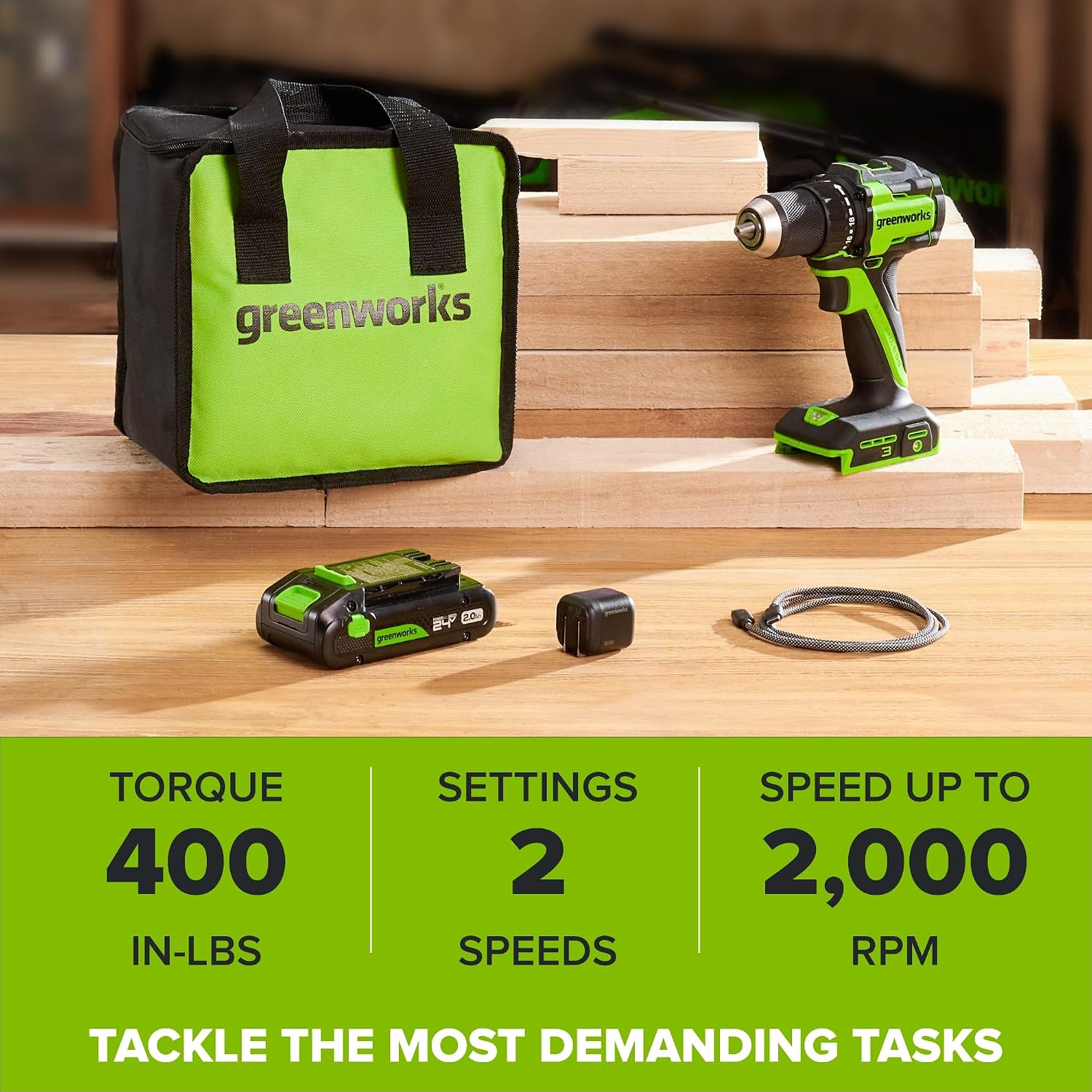 Detalle 2 de Greenworks 1/2-Inch Brushless Cordless Drill