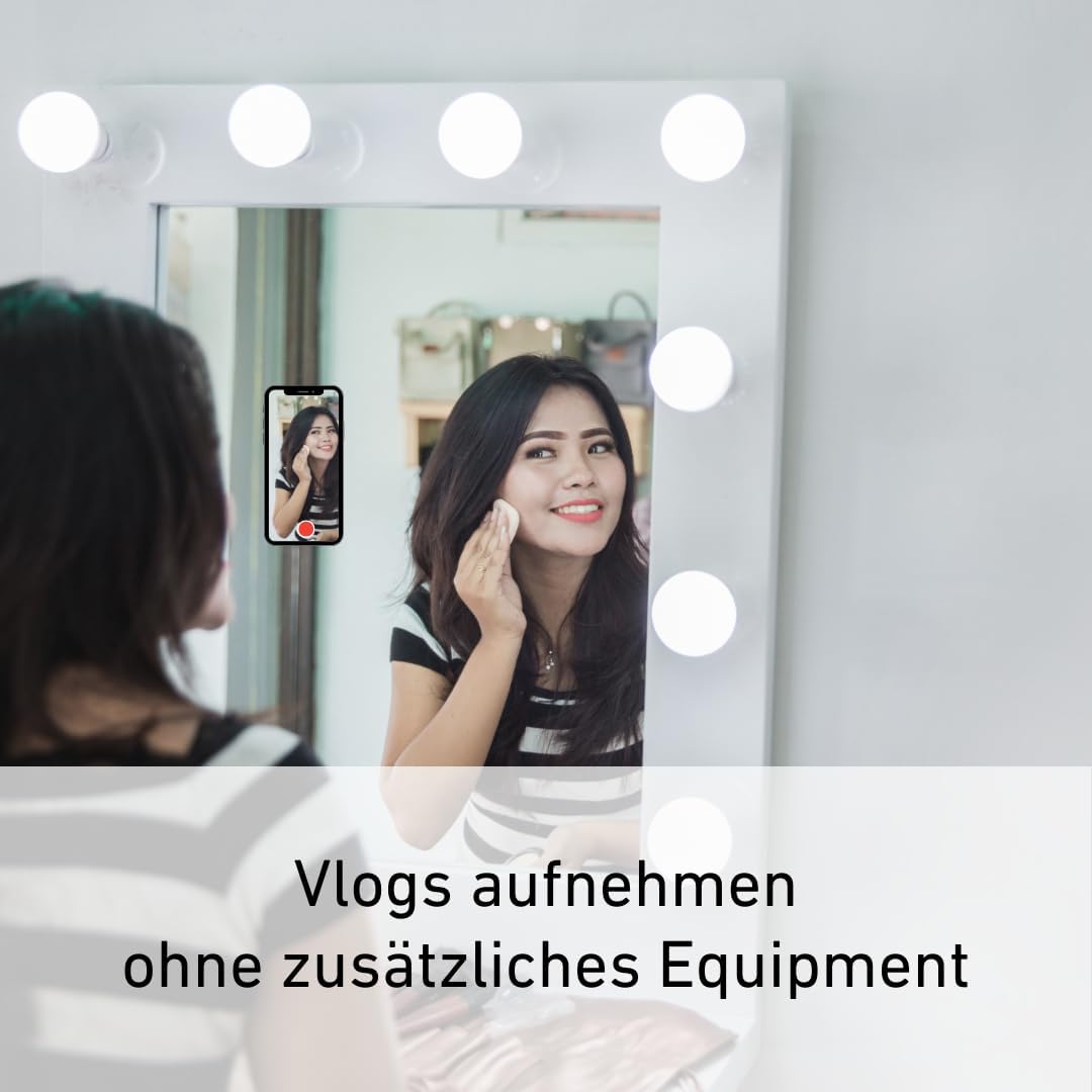 Thumbnail 2 de SQUIDPRO Silikon-Saugnapf Handyhalterung (beige) – selbstklebend für freihändiges Filmen & Selfies