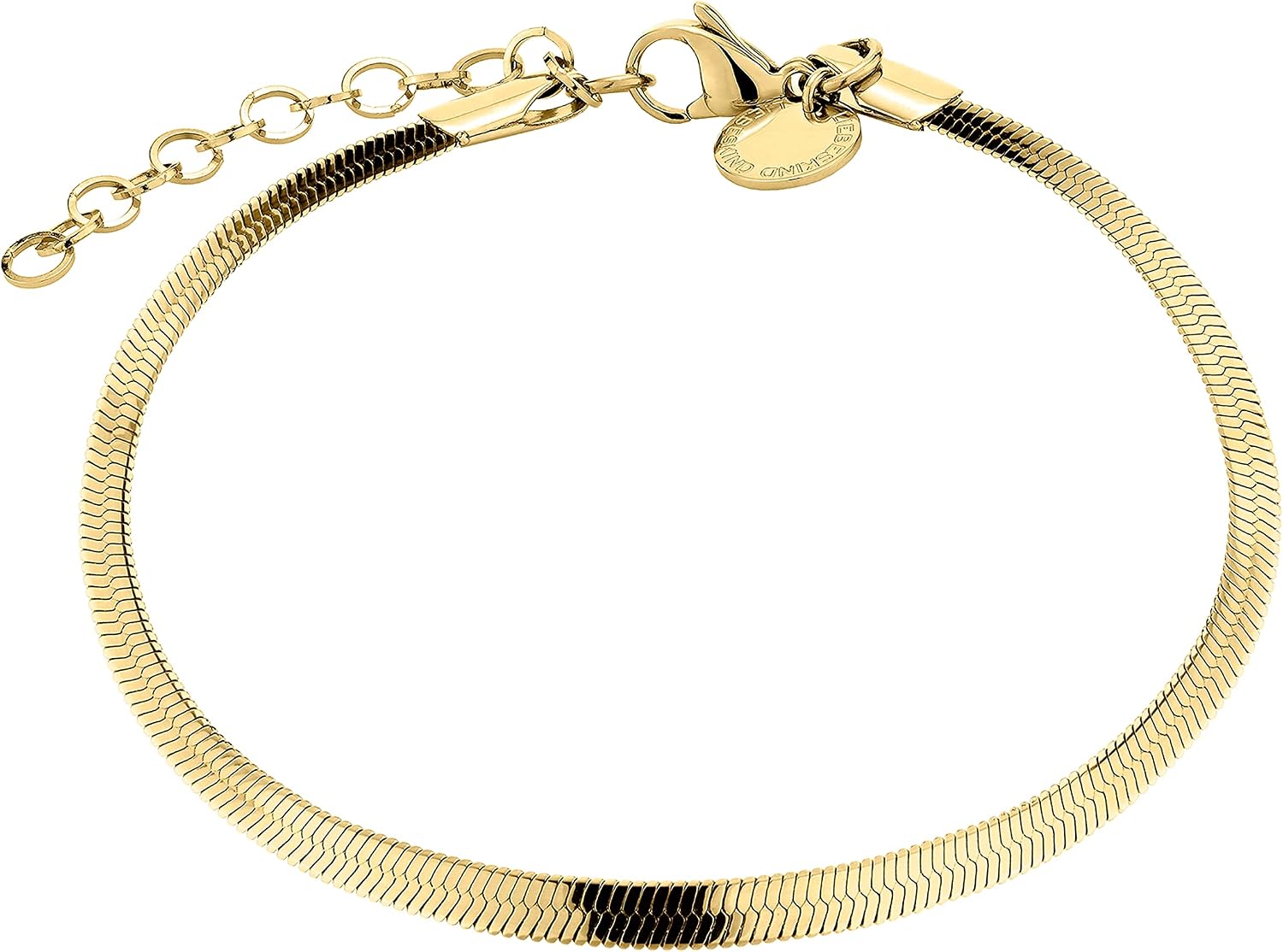 Detalle 1 de LIEBESKIND BERLIN Sleekchain Armband für Damen aus Edelstahl – poliert, mit Karabinerverschluss, 21 cm