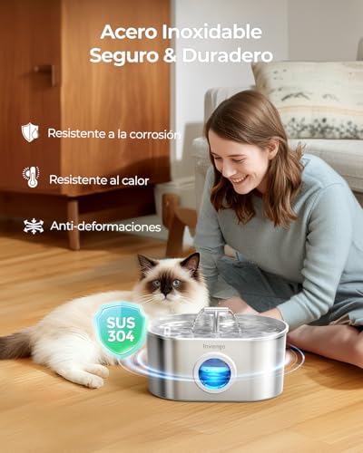 Detalle 2 de Invengo Fuente 2,2 L para gatos y perros