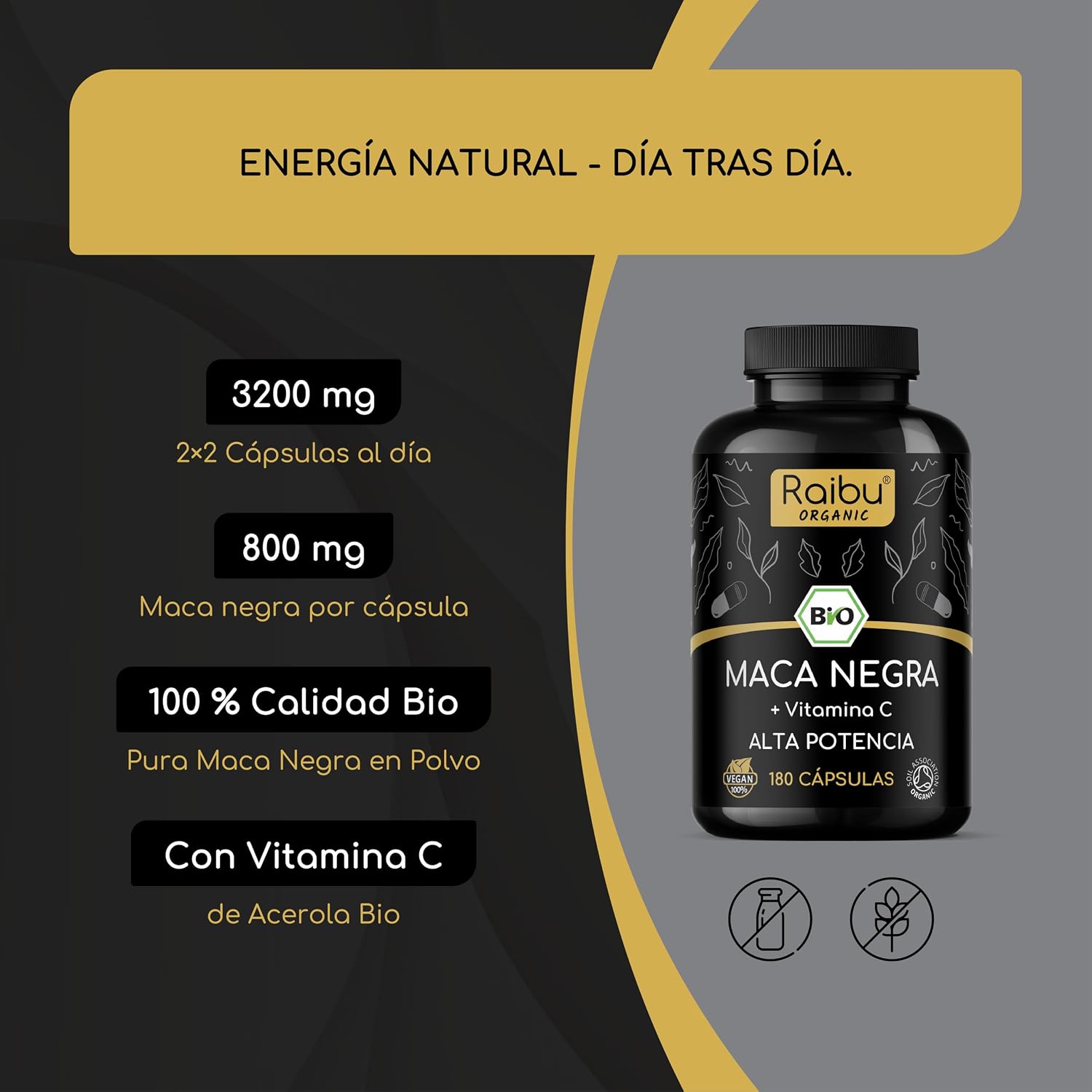 Thumbnail 3 de Maca Negra BIO Pura 12.800 mg