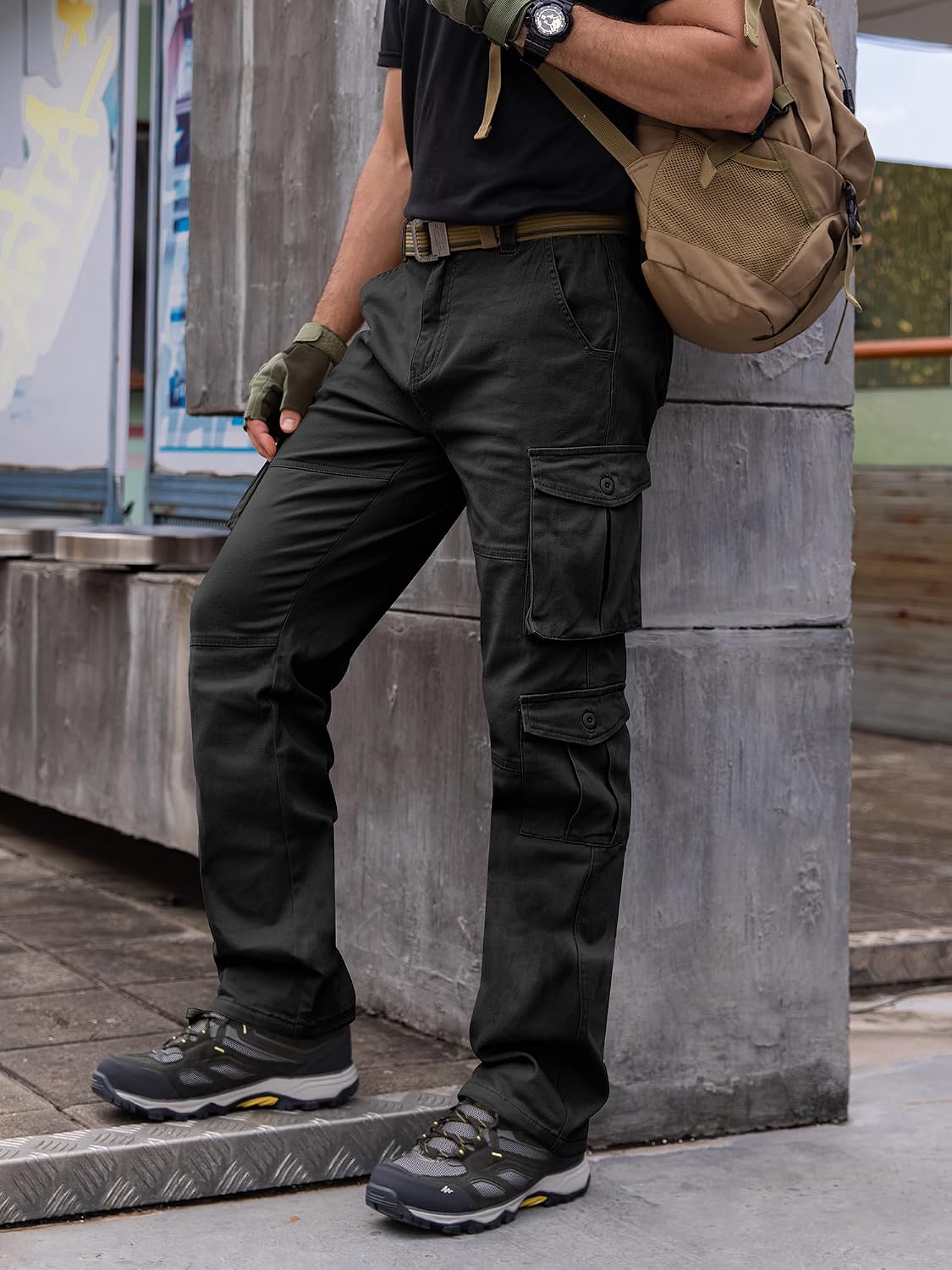 Detalle 2 de Cargohose aus Baumwolle Baggy Chino