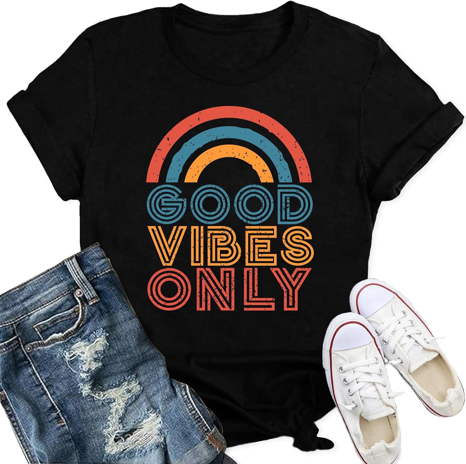 Thumbnail 6 de Qskall Good Vibes Only T shirt
