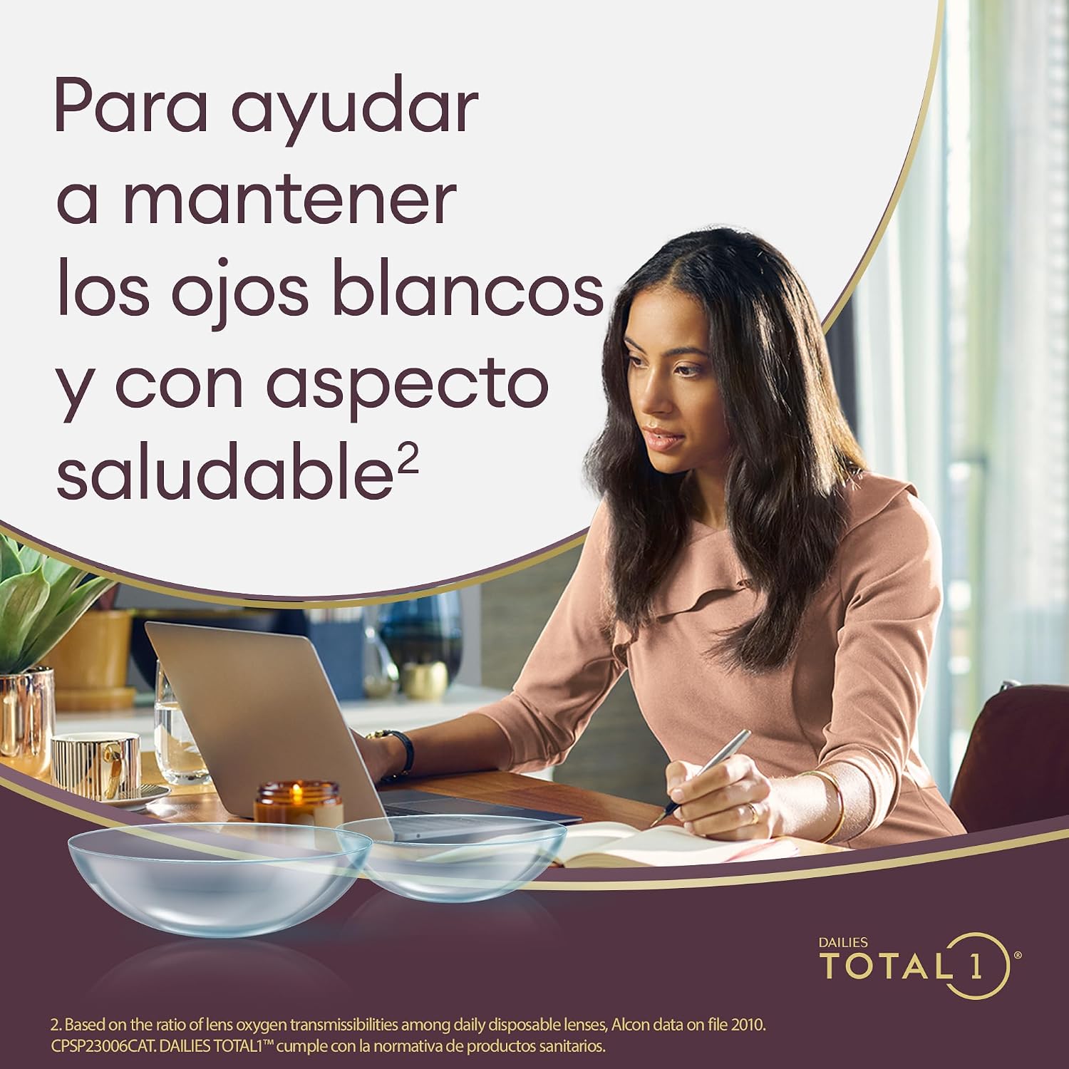 Detalle 2 de Dailies Total 1 Lentes de contacto diarias, 90 unidades 👁