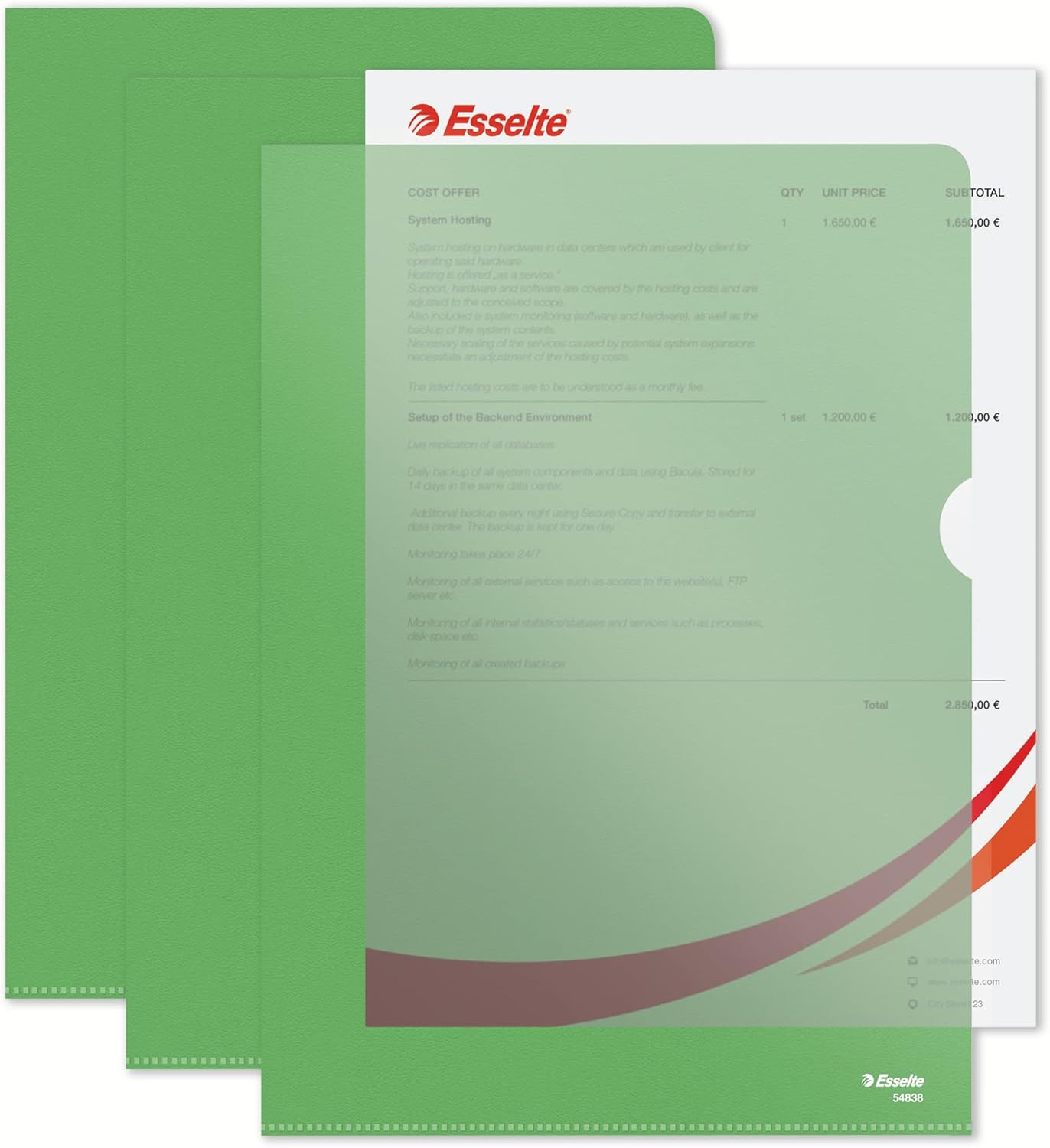 Thumbnail 6 de Esselte Chemise-Coin Premium A4 100 pcs 📁