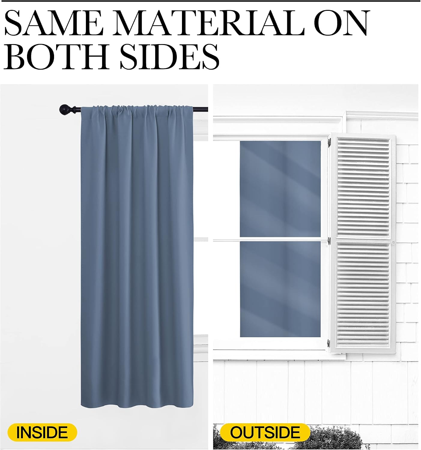 Detalle 2 de NICETOWN Blackout Curtains, 70 by 95 Inches