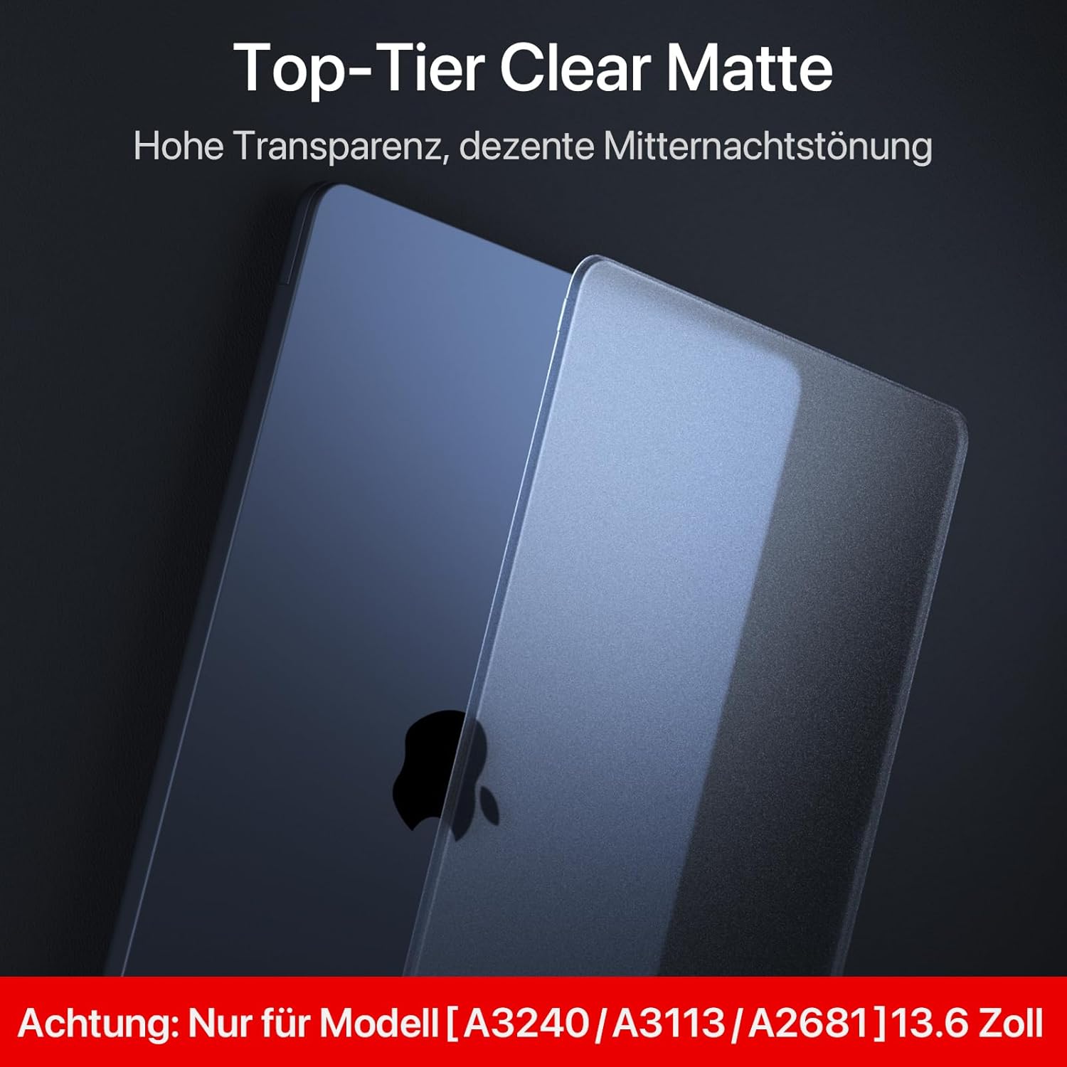 Thumbnail 6 de Schutzhülle für MacBook Air 13,6 Zoll mit Hartplastik-Fixierung – kompatibel mit A3449/A3240/A3113/A2681 (M2/M3/M4/M5)