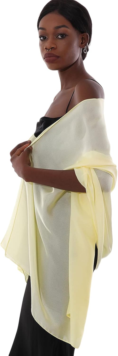 Thumbnail 1 de PIOYMEYA Sciarpa donna leggera tipo pashmina per cerimonia, foulard elegante in stile scialle