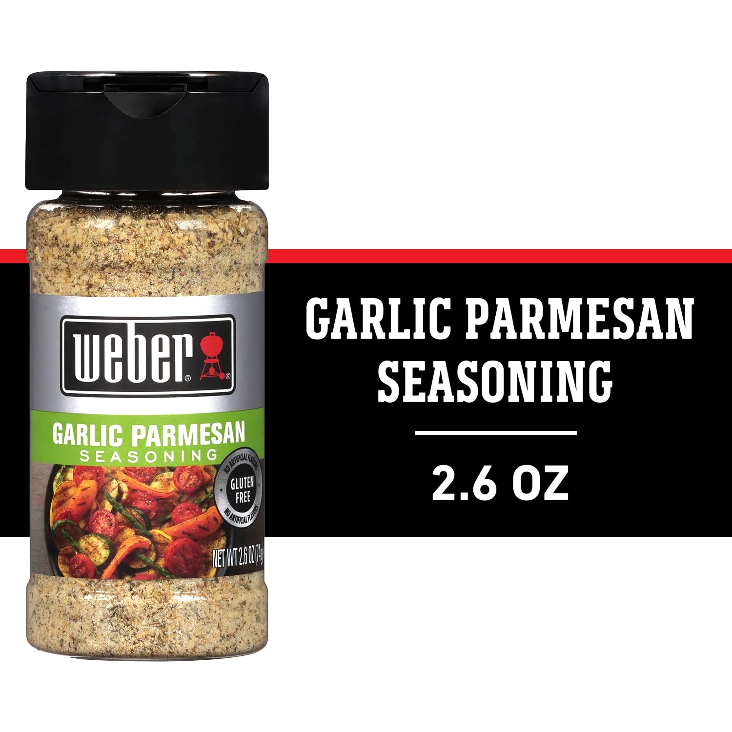 Detalle 2 de Weber 1130147 Garlic Parmesan Seasoning, 2.6 oz Shaker for Grilling