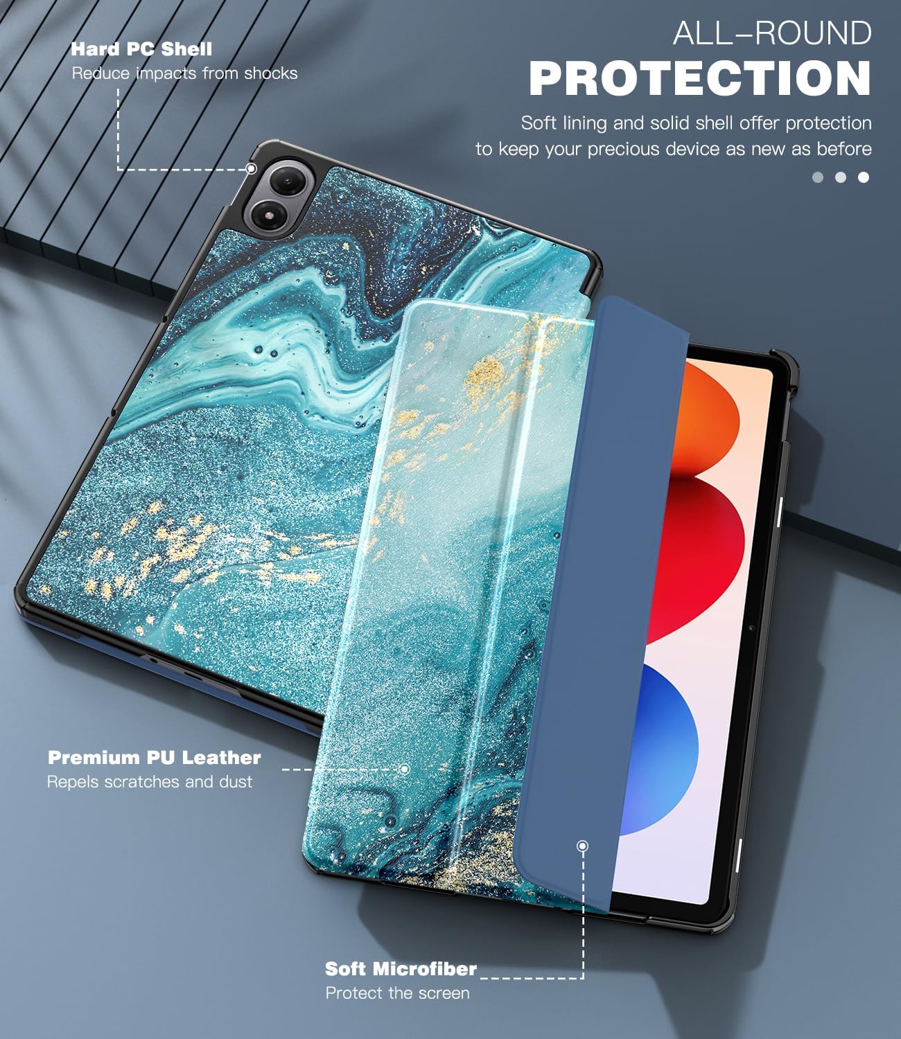 Thumbnail 5 de TiMOVO Hülle für Xiaomi Redmi Pad 2 Pro 12,1 Zoll (2025) – schlanke Schutzhülle mit Ständer, Auto-Schlaf/Wach