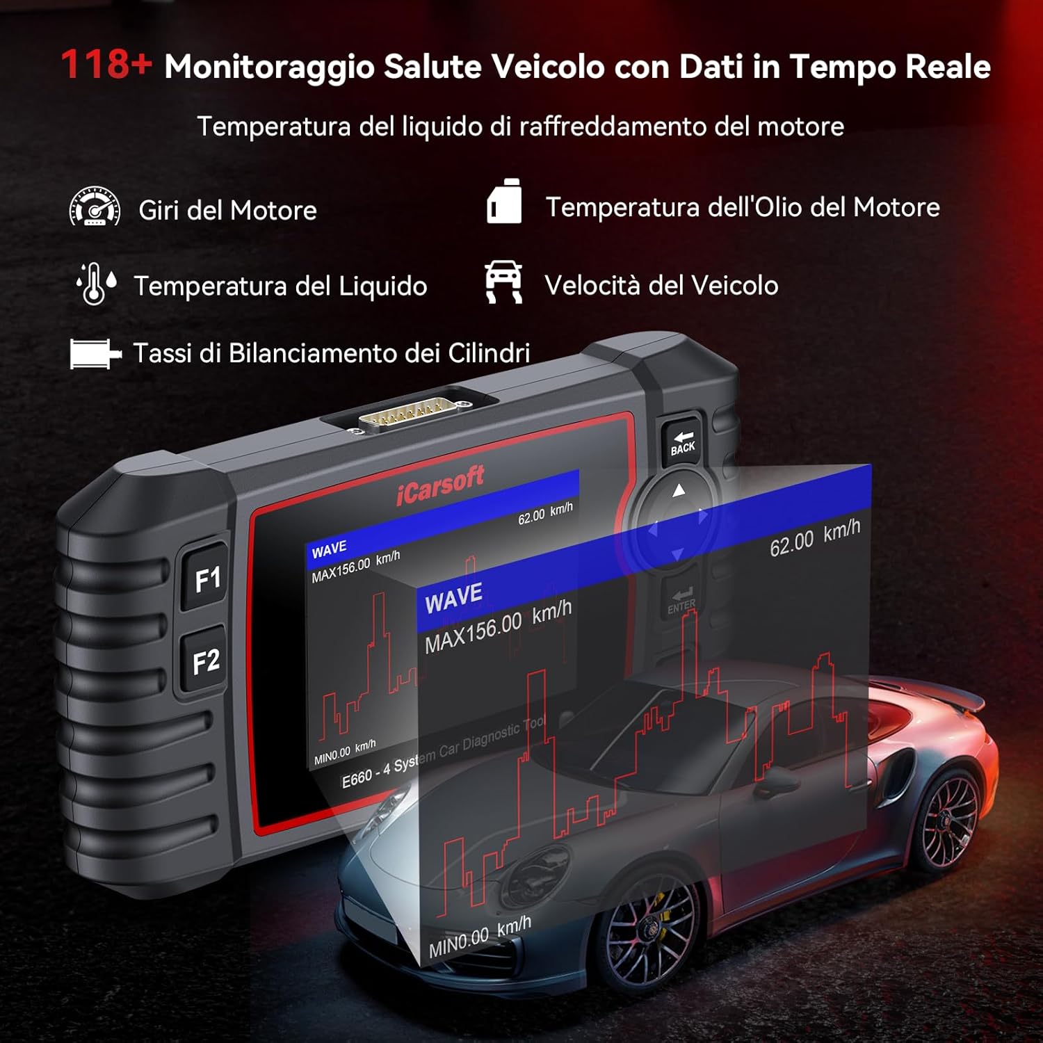 Thumbnail 4 de iCarsoft E660 Diagnostica OBD2 auto 📟