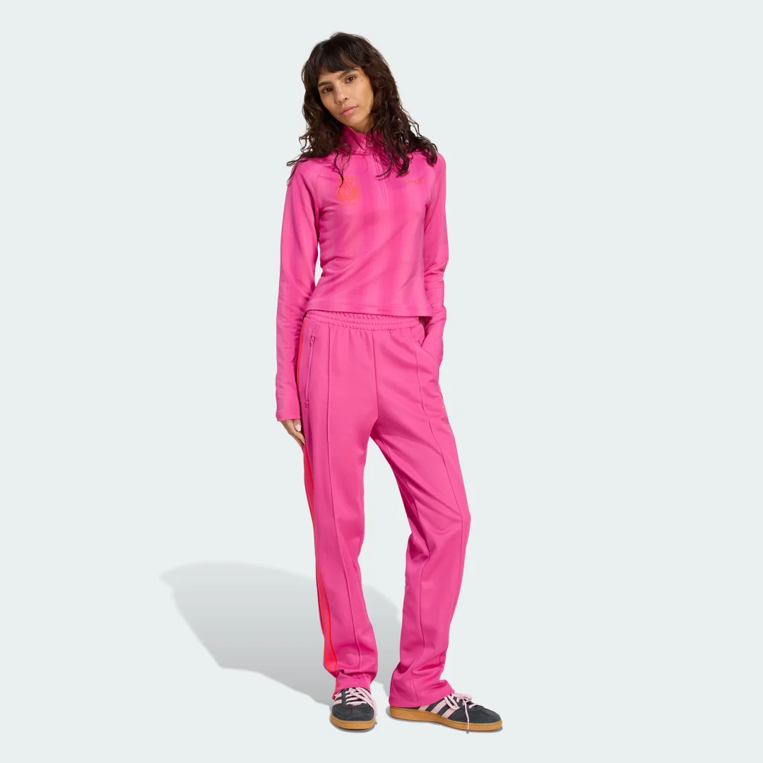Thumbnail 2 de Adidas Camiseta manga larga Half-Zip Rosa