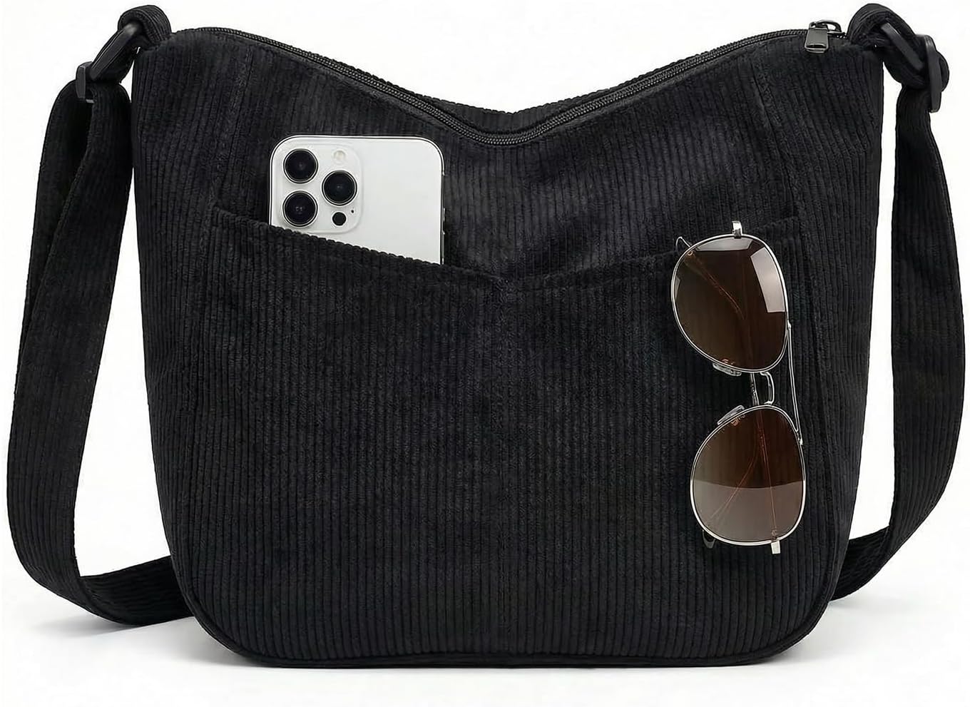 Thumbnail 1 de Lotezava Damen Cord Tote Bag & Umhängetasche mit Reißverschluss – LOTEZAVA Lotezava