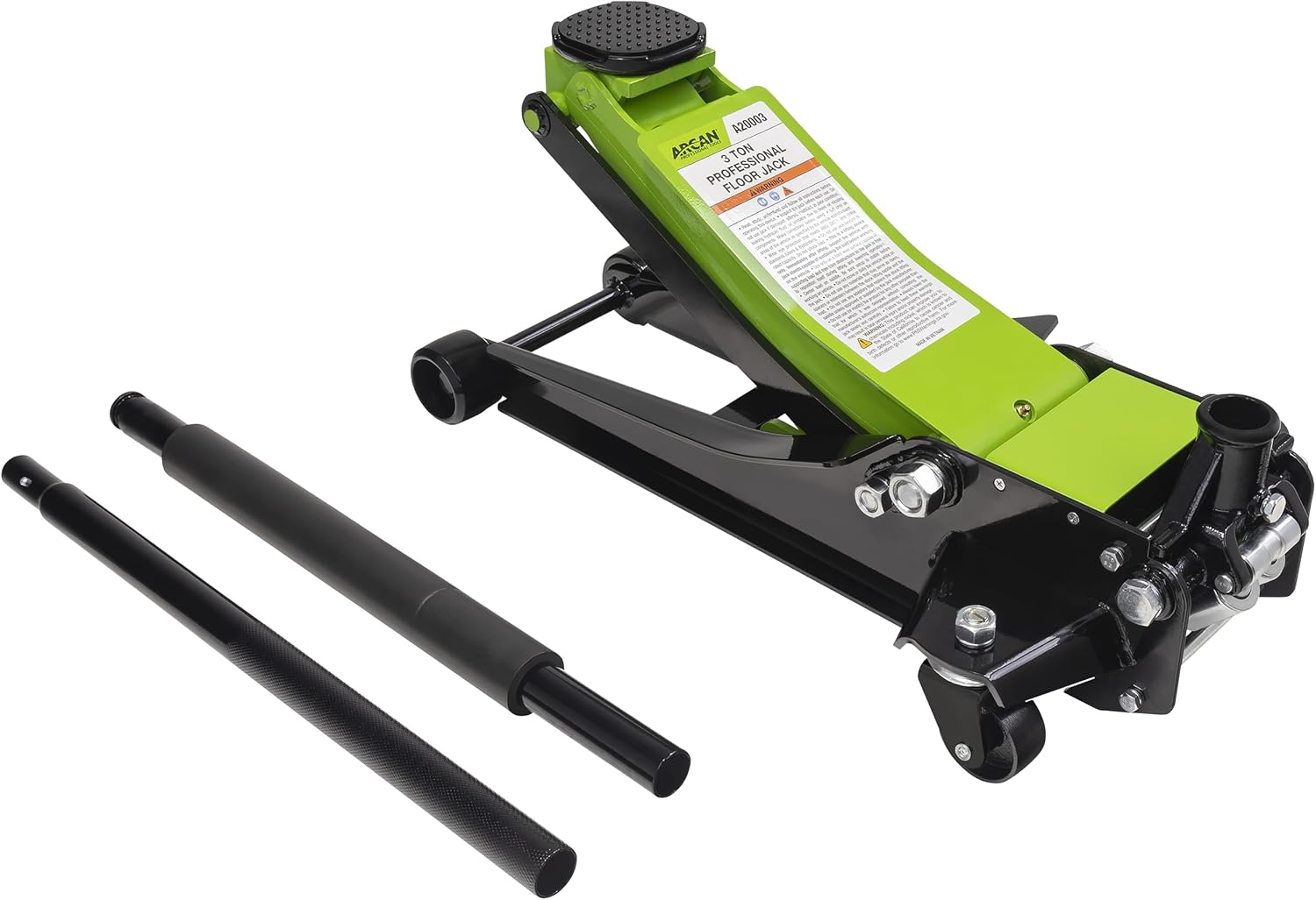 Detalle 2 de ARCAN A20003 3-Ton Steel Low-Profile Floor Jack with Dual-Piston Pump