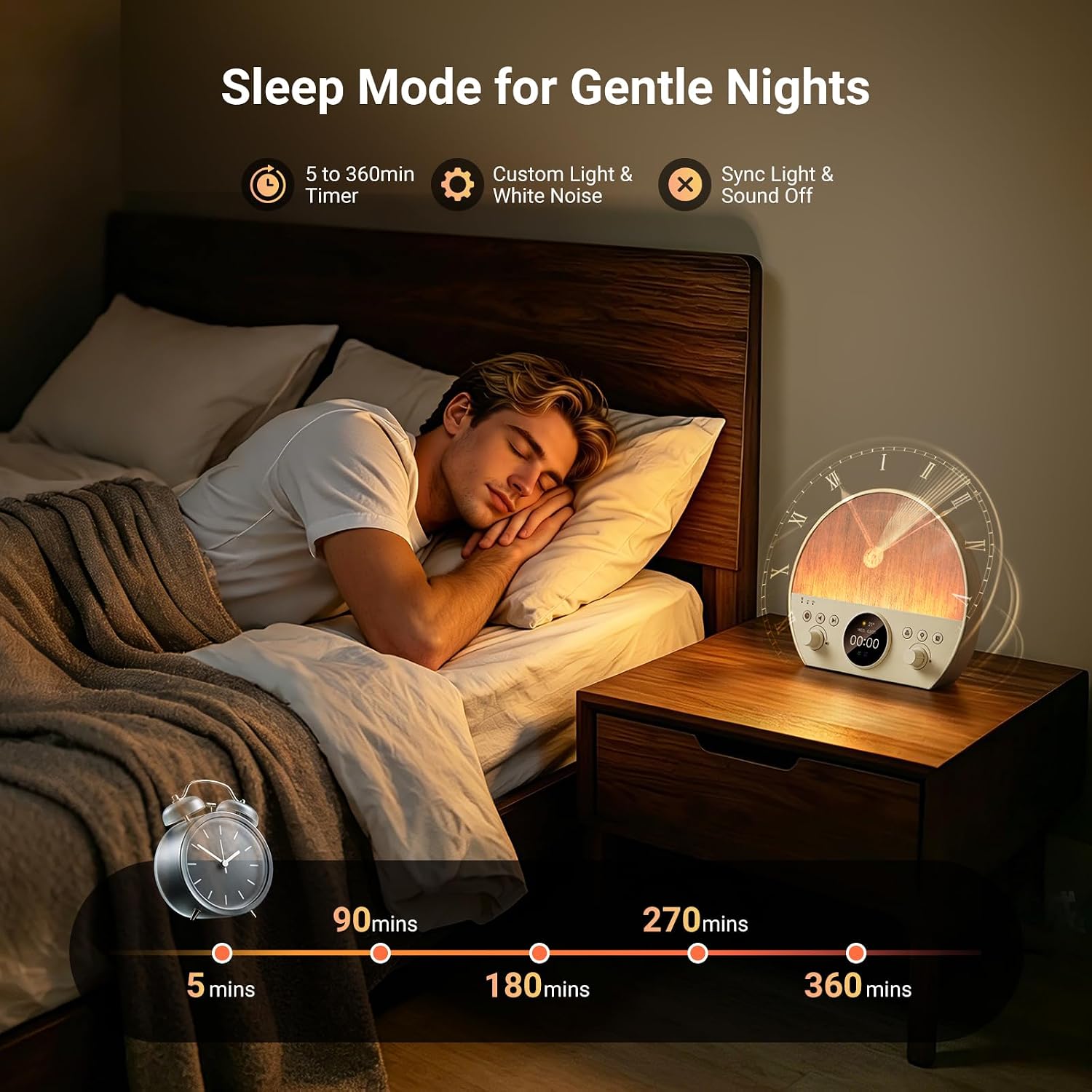 Thumbnail 5 de NEEWER Sunrise Alarm Clock NF03