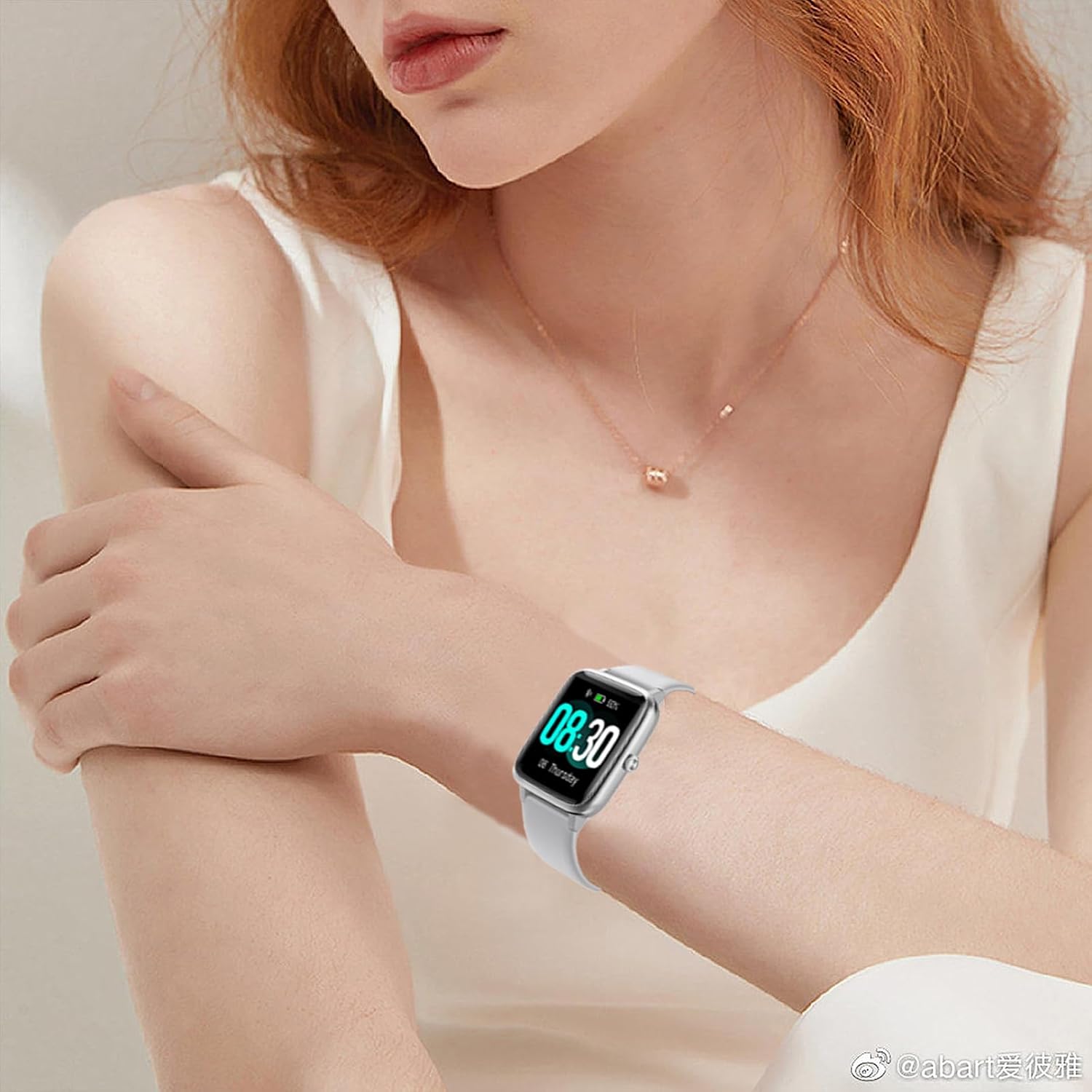 Thumbnail 5 de SUGARJAR 19mm Silicone Strap for Fitpolo ID205L – Compatible with ID205L/S, 205G/215G/216, WF021/023/025, Uwatch range and more