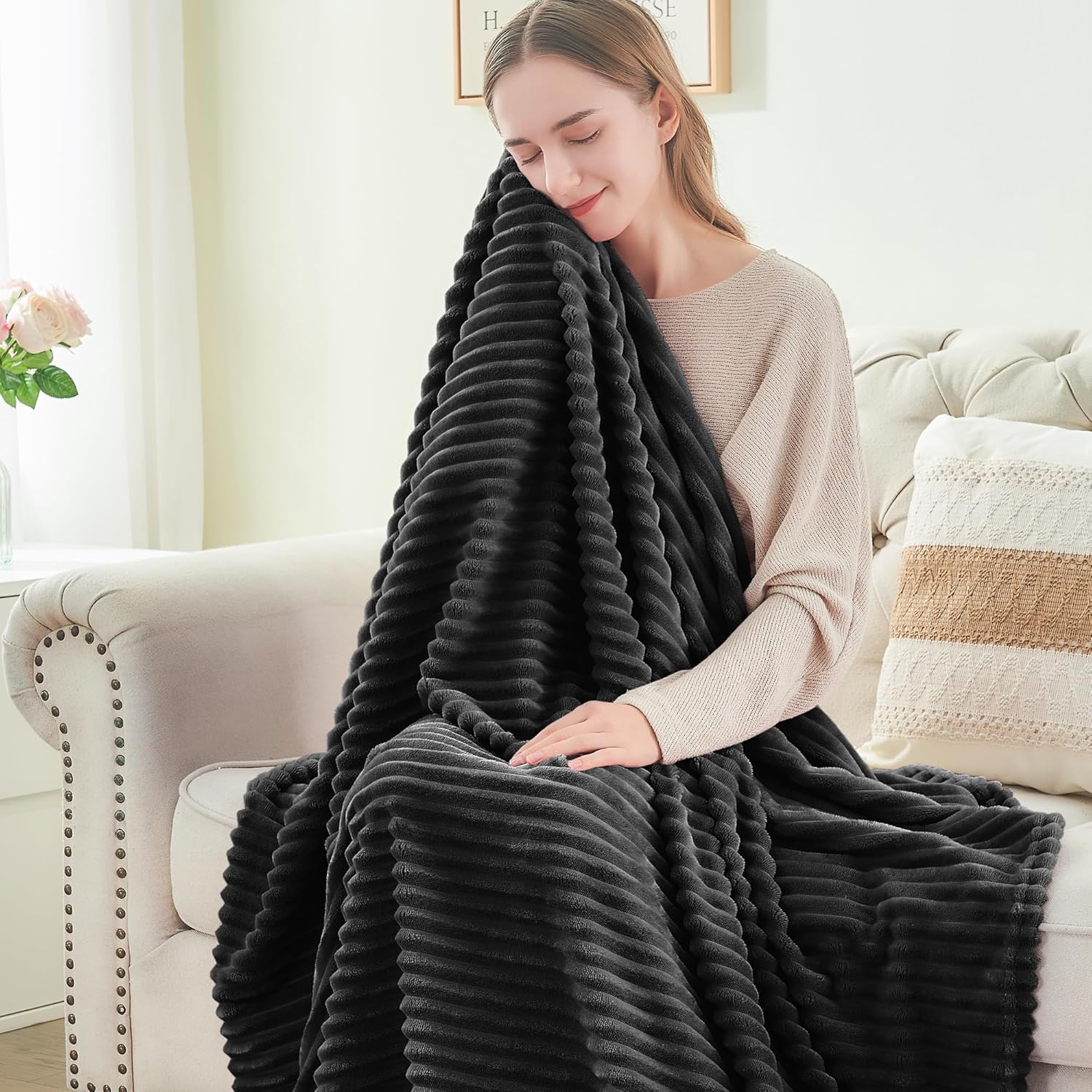 Thumbnail 2 de BEDELITE Queen Fleece Blanket, 90x90 inches
