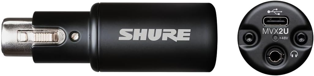Detalle 2 de Shure MVX2U(第2世代)XLR-USB変換アダプター、ヘッドホン出力・DSP搭載