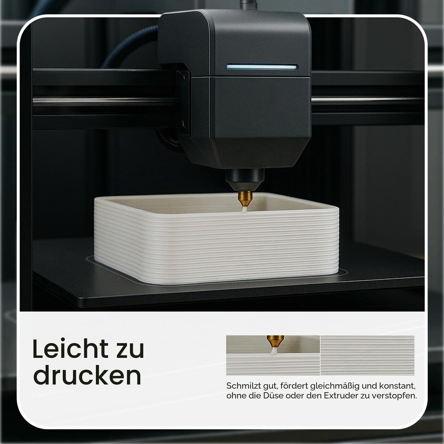 Thumbnail 5 de eSUN PLA+ Filament 1.75 mm – 1 kg Spule, Kieferngrün, ±0,03 mm Toleranz, PLA+ für stabile Drucke
