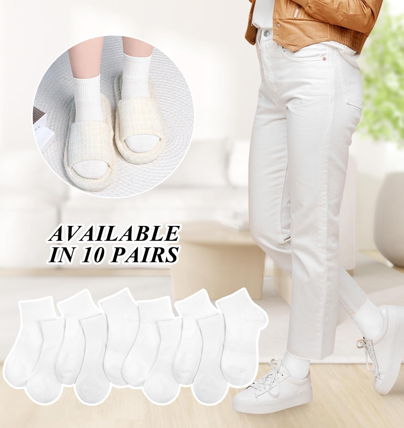 Thumbnail 3 de Tialfas Trainer Socks 10 Pairs 4-7