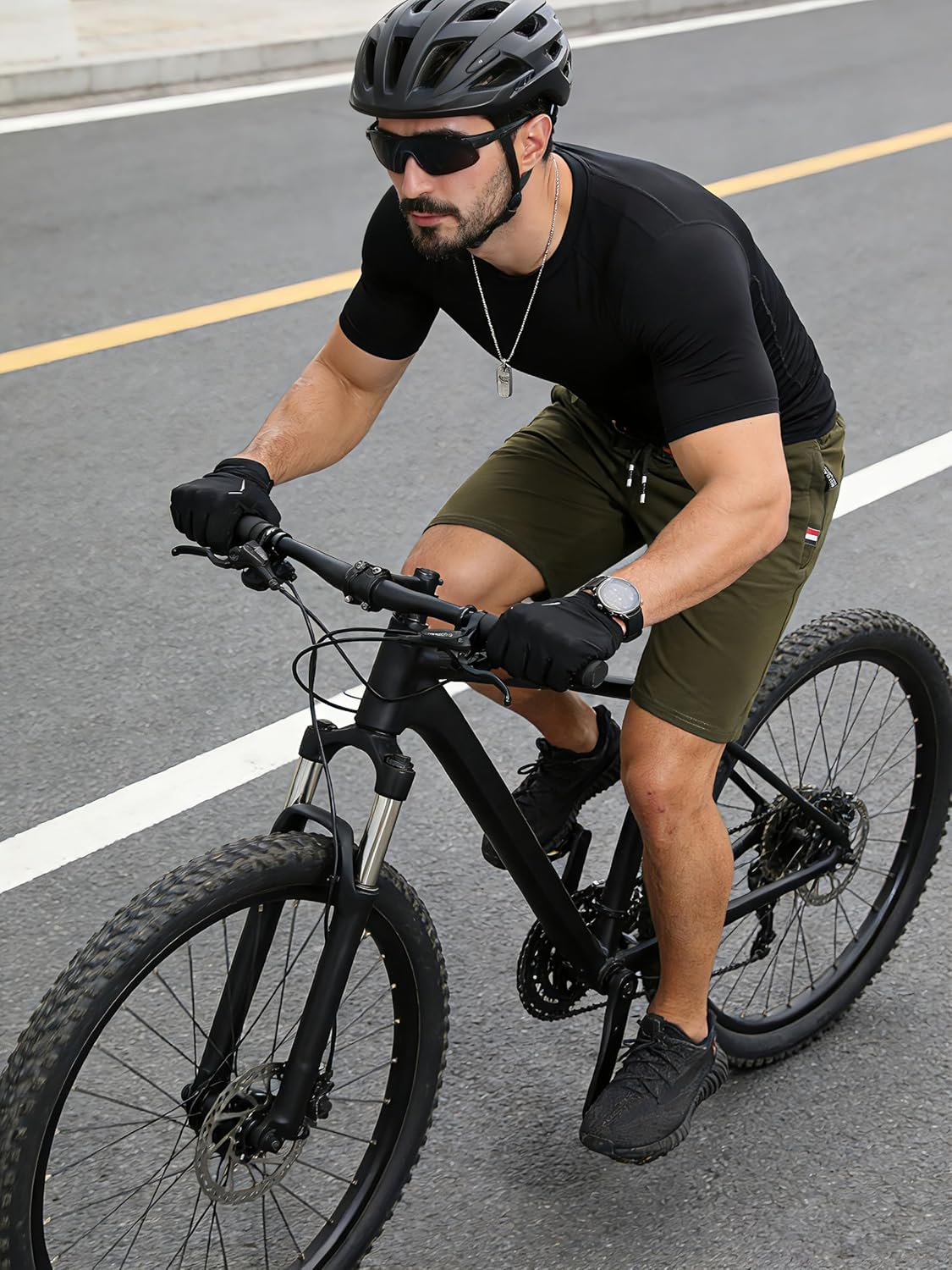 Detalle de ZOXOZ Pantaloncini uomo sportivi con zip e tasche: leggerezza, comfort e praticità