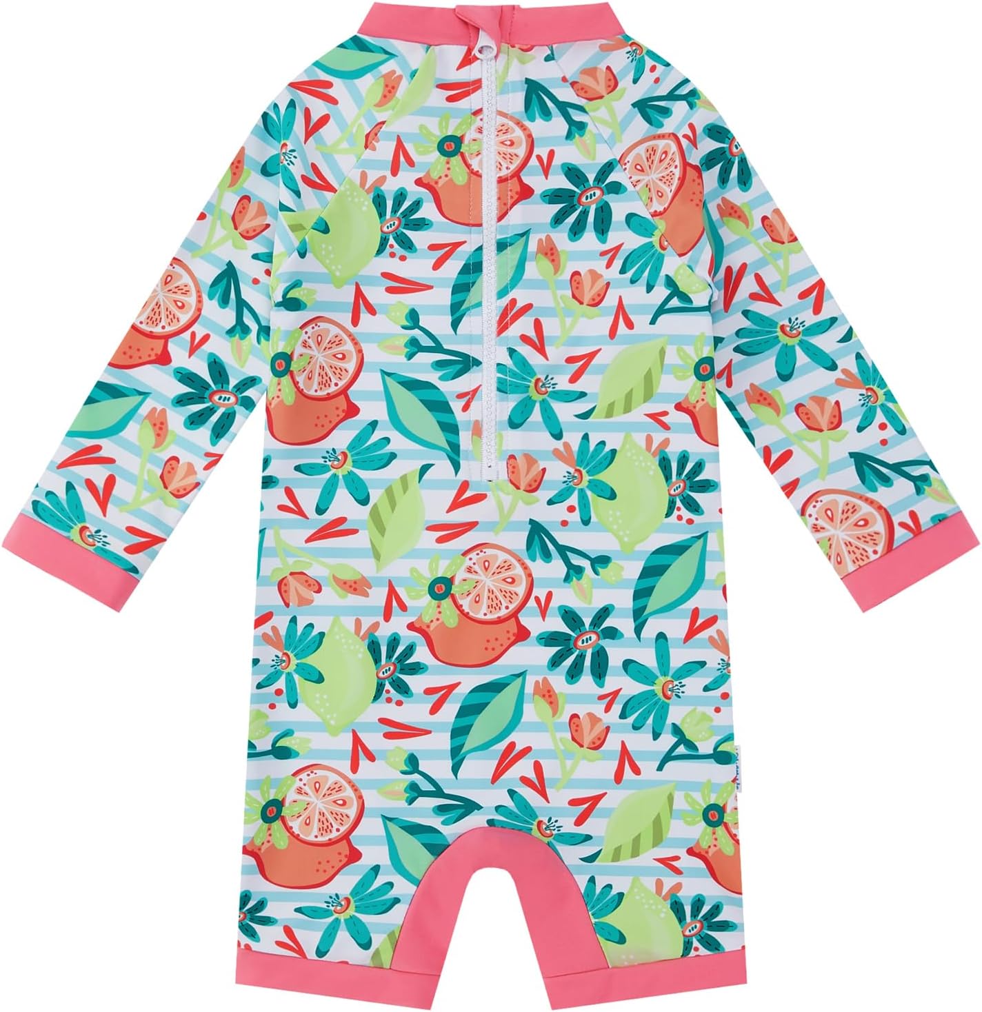 Detalle de Maillot de Bain upandfast pour bébé et enfant UPF 50+ avec boutons au bas et fermeture éclair