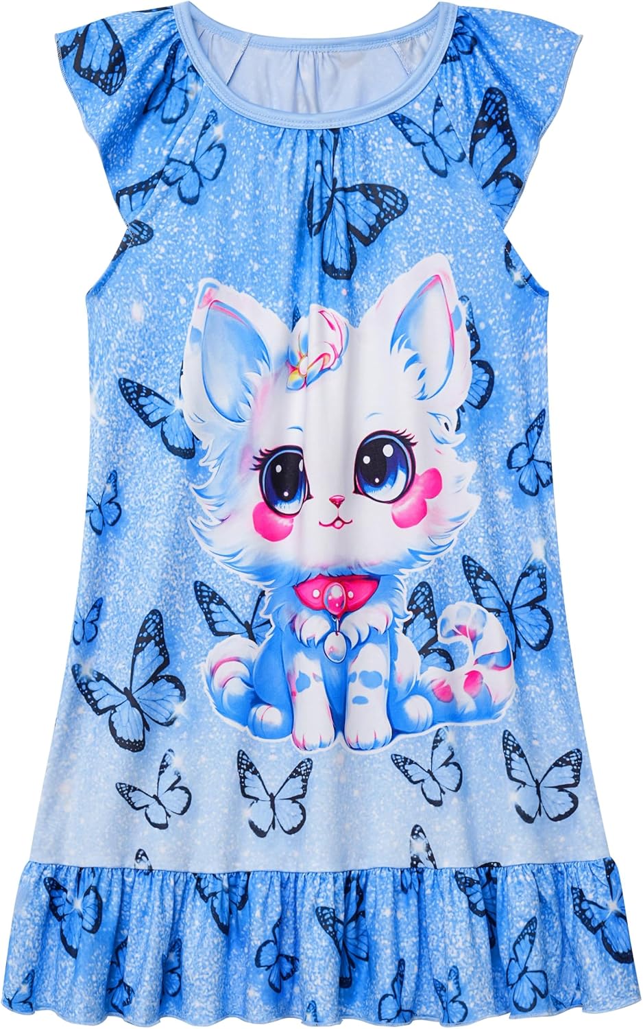 Detalle de LQSZ Girls' Nightgown in Milk Silk