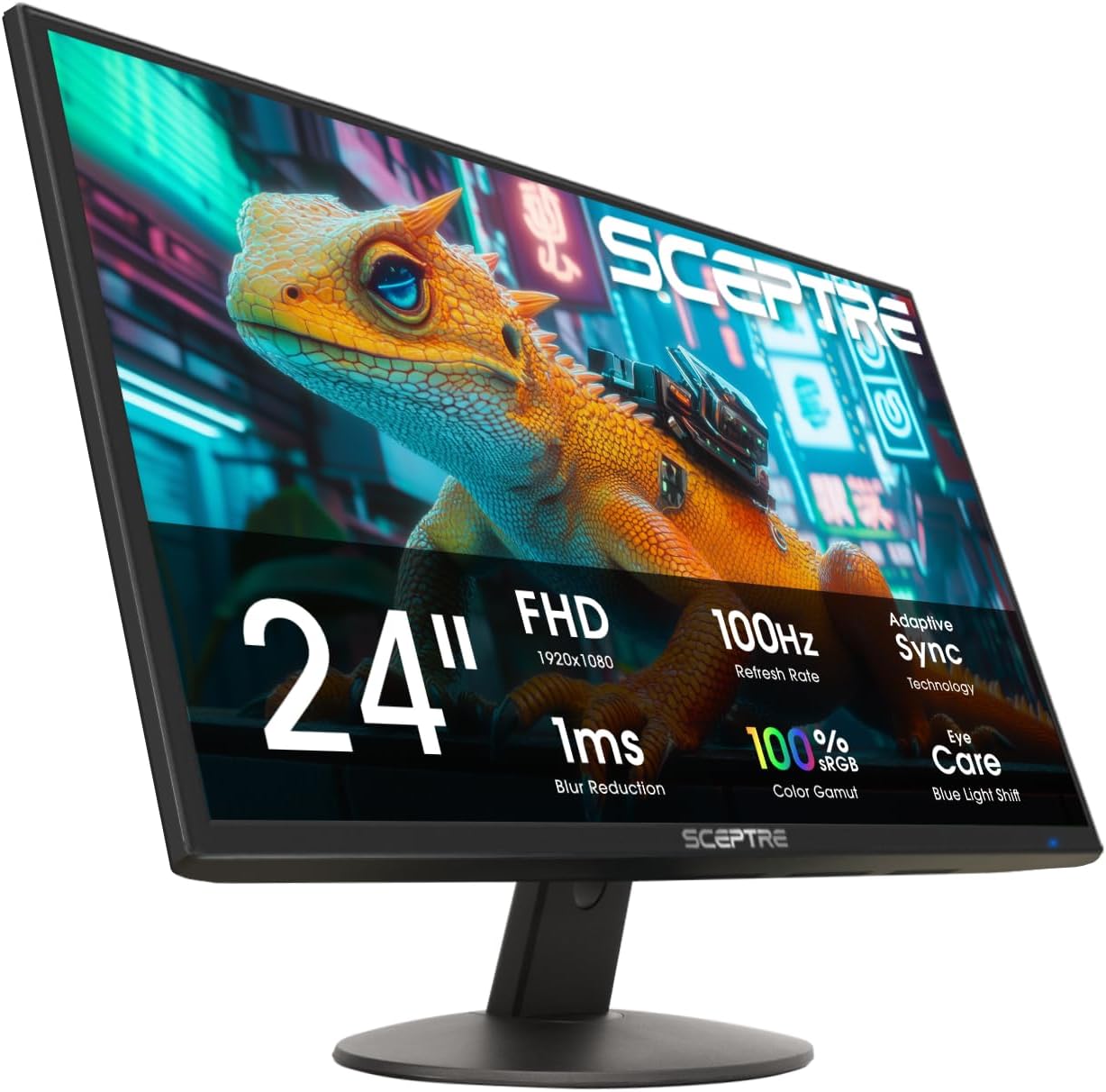 Thumbnail 1 de Sceptre 24-inch Prime Monitor E248W-19203R Series (100Hz, 100% sRGB, HDMI x2, VGA, built-in speakers)