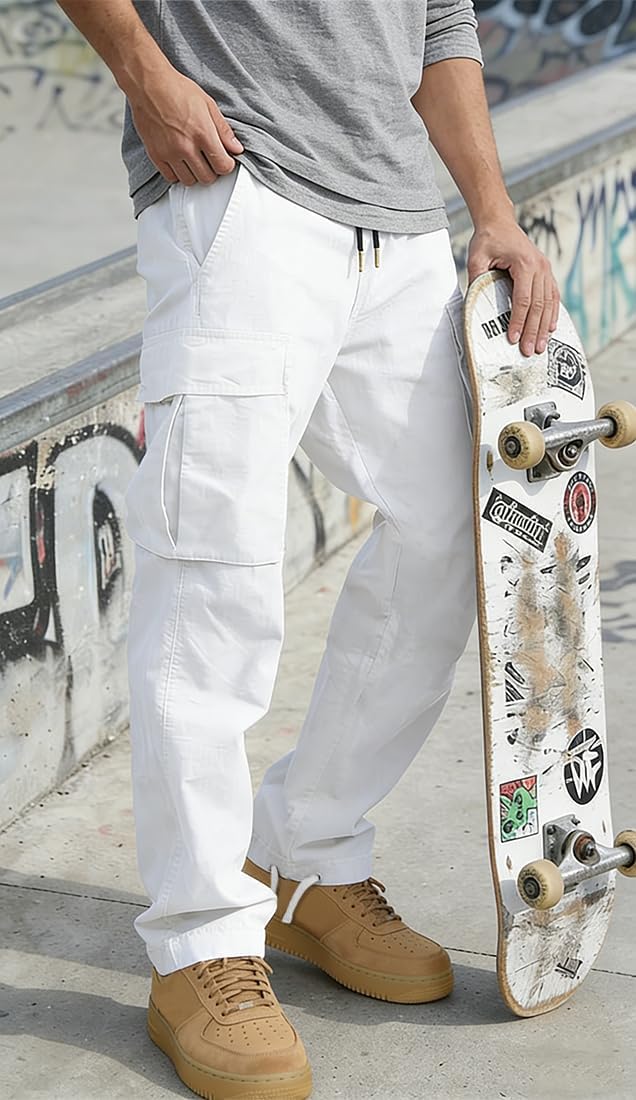 Thumbnail 2 de HUNGSON Mens Cargo Pants