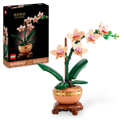 LEGO Botanicals Miniorquídea 10343 — Maqueta de Orquídea para Decoración y Regalo