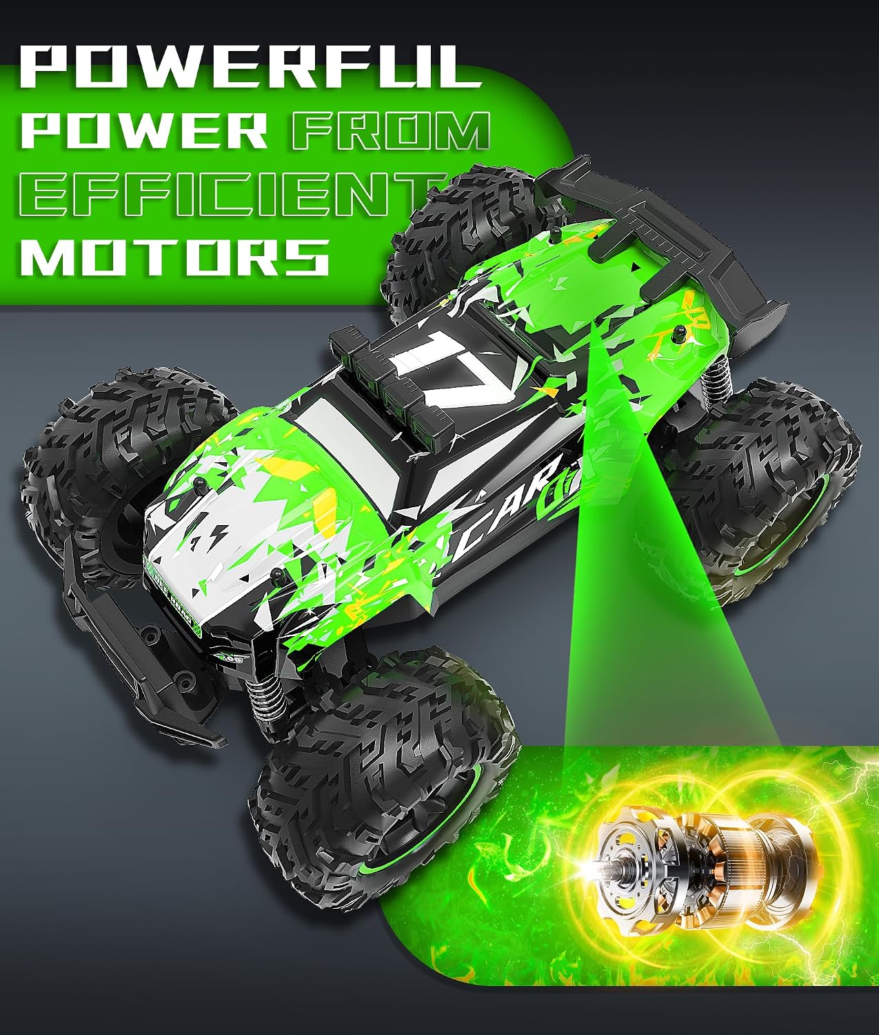 Detalle de Carox ferngesteuertes Auto (2,4 GHz, 26 km/h) 1:18 Offroad-Monstertruck mit LED-Beleuchtung