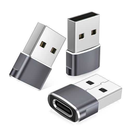 Detalle de Basesailor USB to USB C Adapter: USB-A to USB-C Charing & Sync (Aluminum, 2.0, 5V/2A)