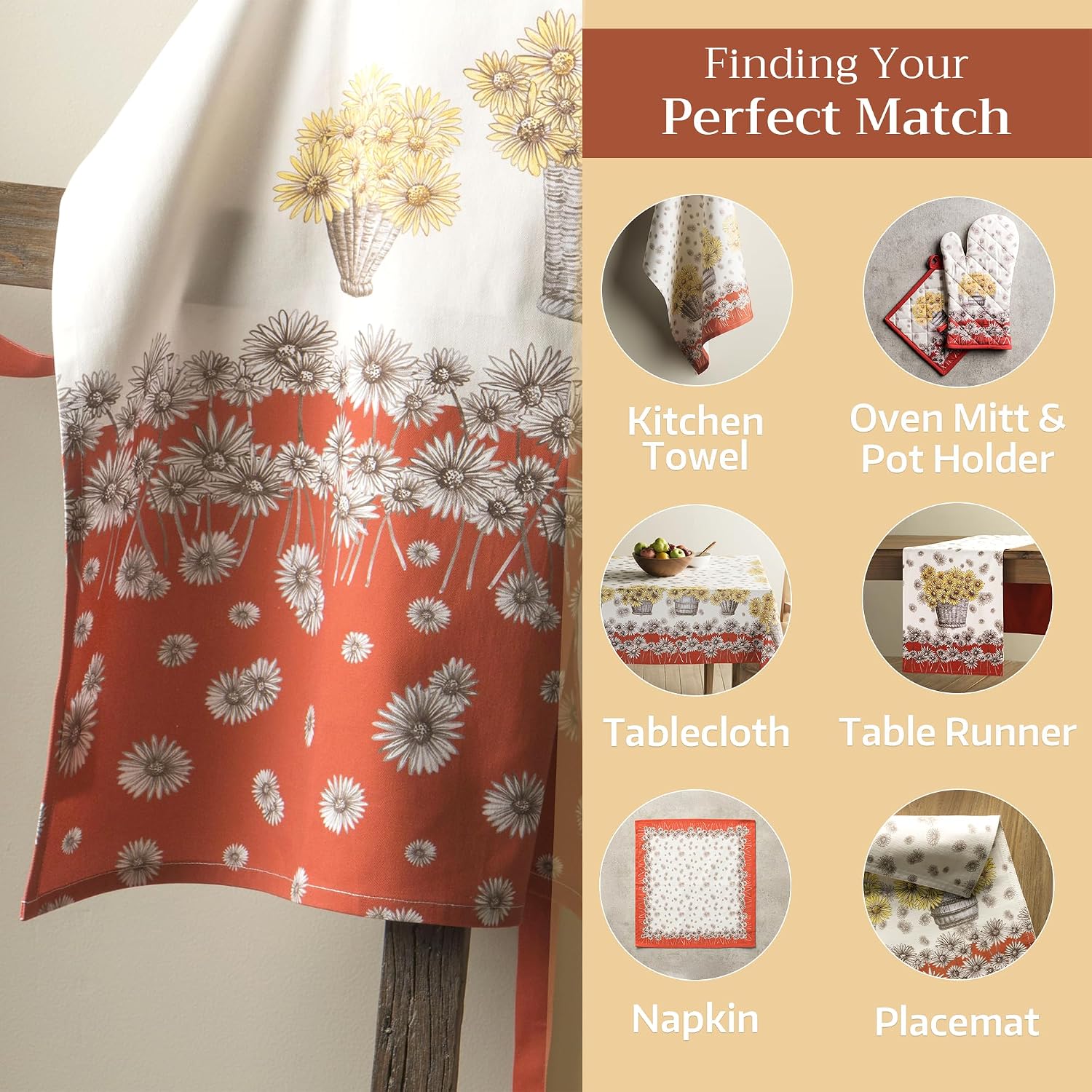 Detalle 1 de Maison d' Hermine Cotton Apron with Pocket, Adjustable Neck Strap and Long Ties