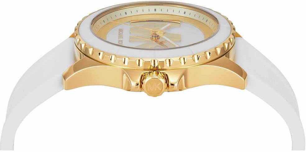 Detalle de Michael Kors Everest Watch per Donne: cronografo al quarzo, cassa 40 mm in acciaio e cinturino in silicone