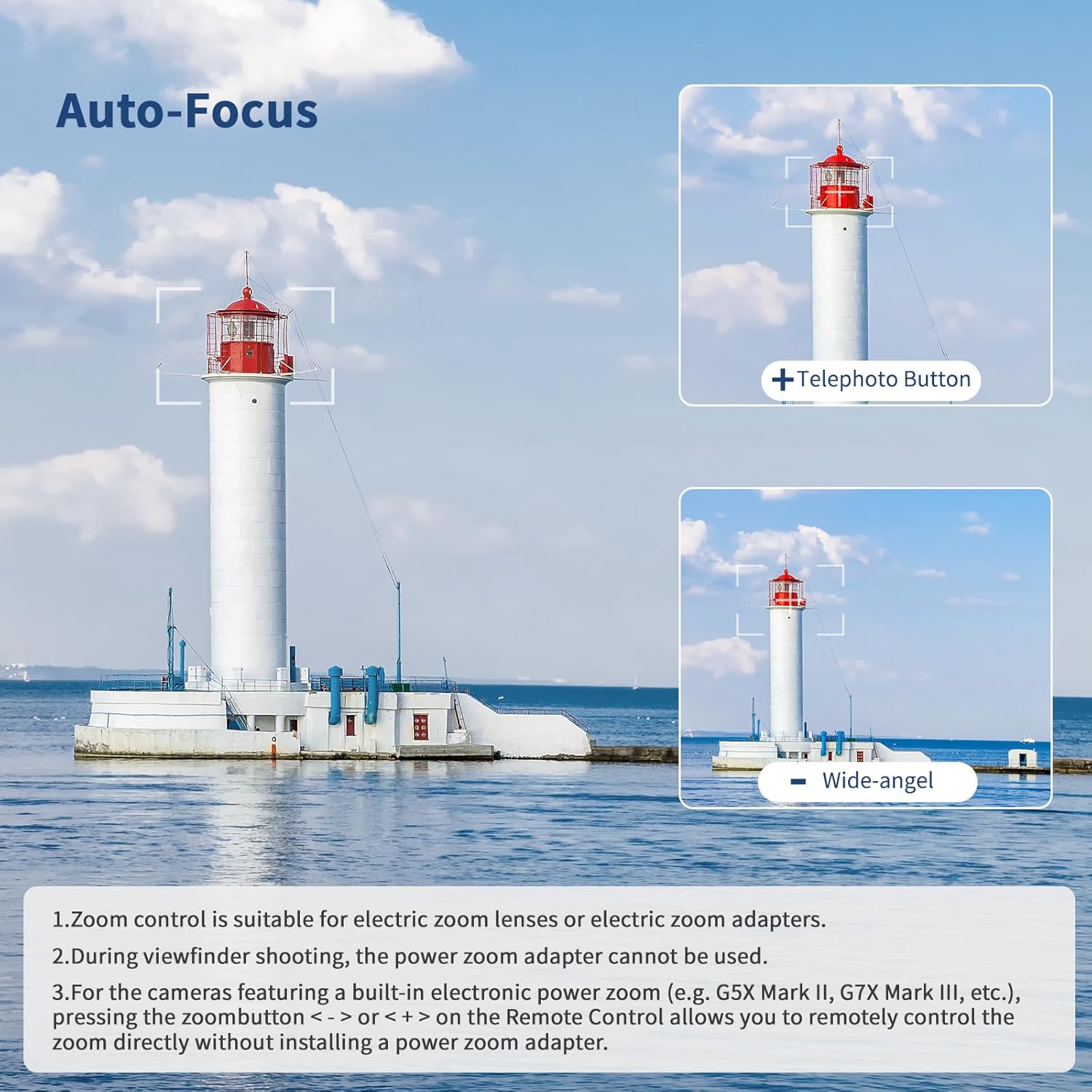 Thumbnail 3 de AODELAN wiederaufladbare drahtlose Shutter-Release-Fernauslöser kompatibel mit Canon (u. a. R50, G7 X Mark III, R6 Mark II) – ersetzt BR-E1
