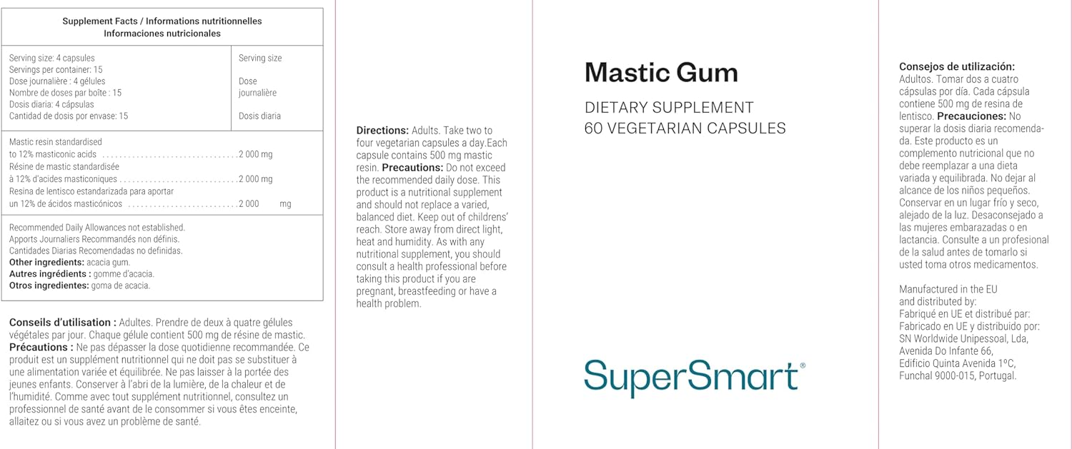 Thumbnail 1 de Mastic Gum (Mastix Gummi) Standardisierte Mastixharz-Kapseln – vegan, glutenfrei, vegetarisch